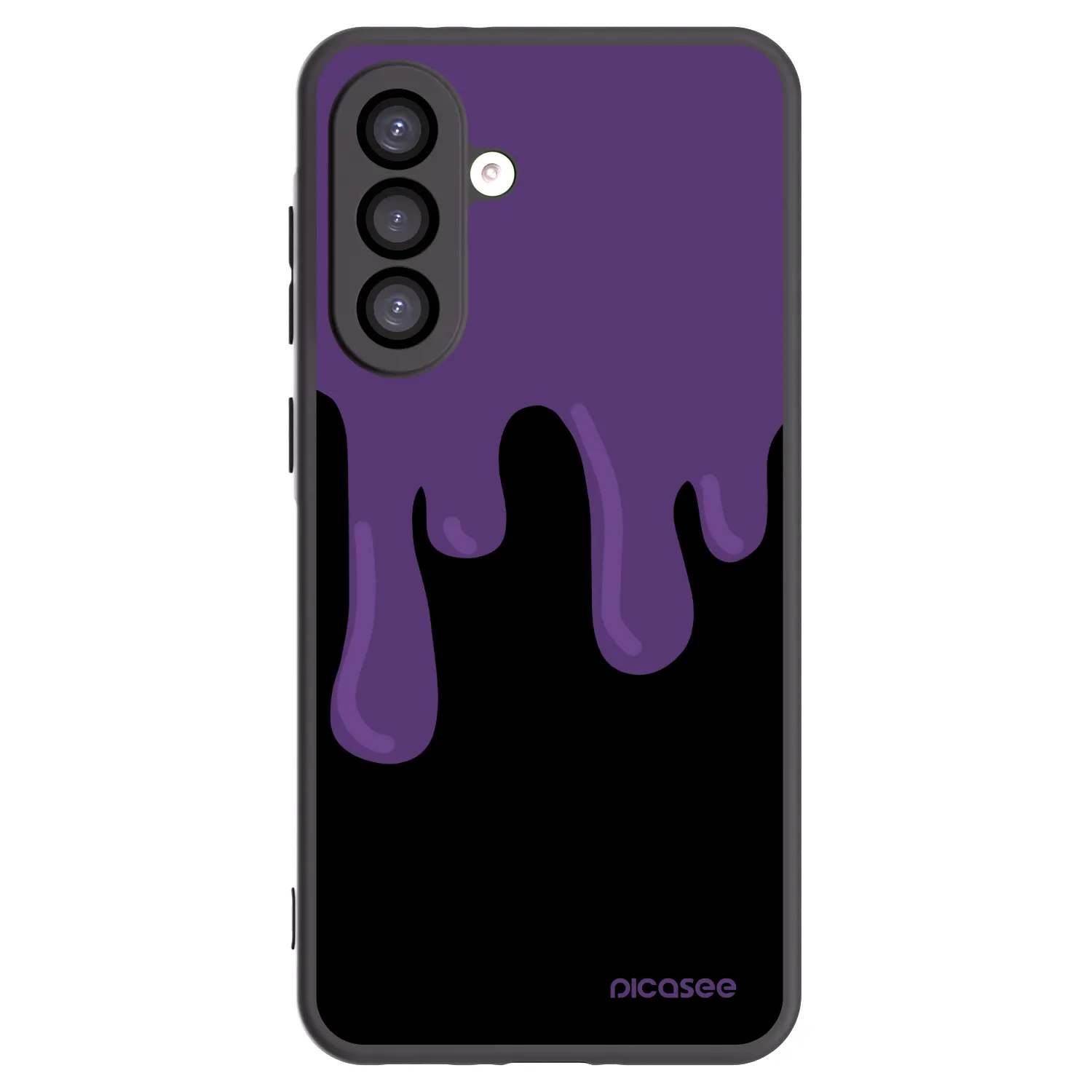 Picasee Samsung Galaxy A26 5G A266B Hülle - Schwarzes Silikon - Purple spooky