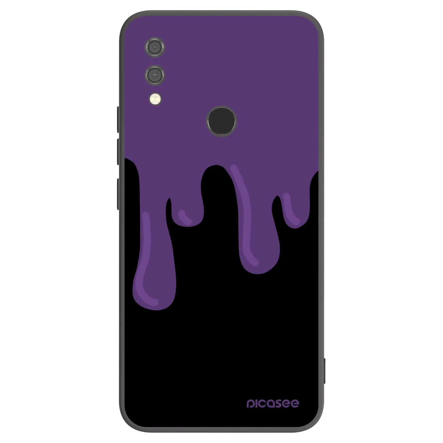 Picasee Xiaomi Redmi Note 7 Hülle - Schwarzes Silikon - Purple spooky