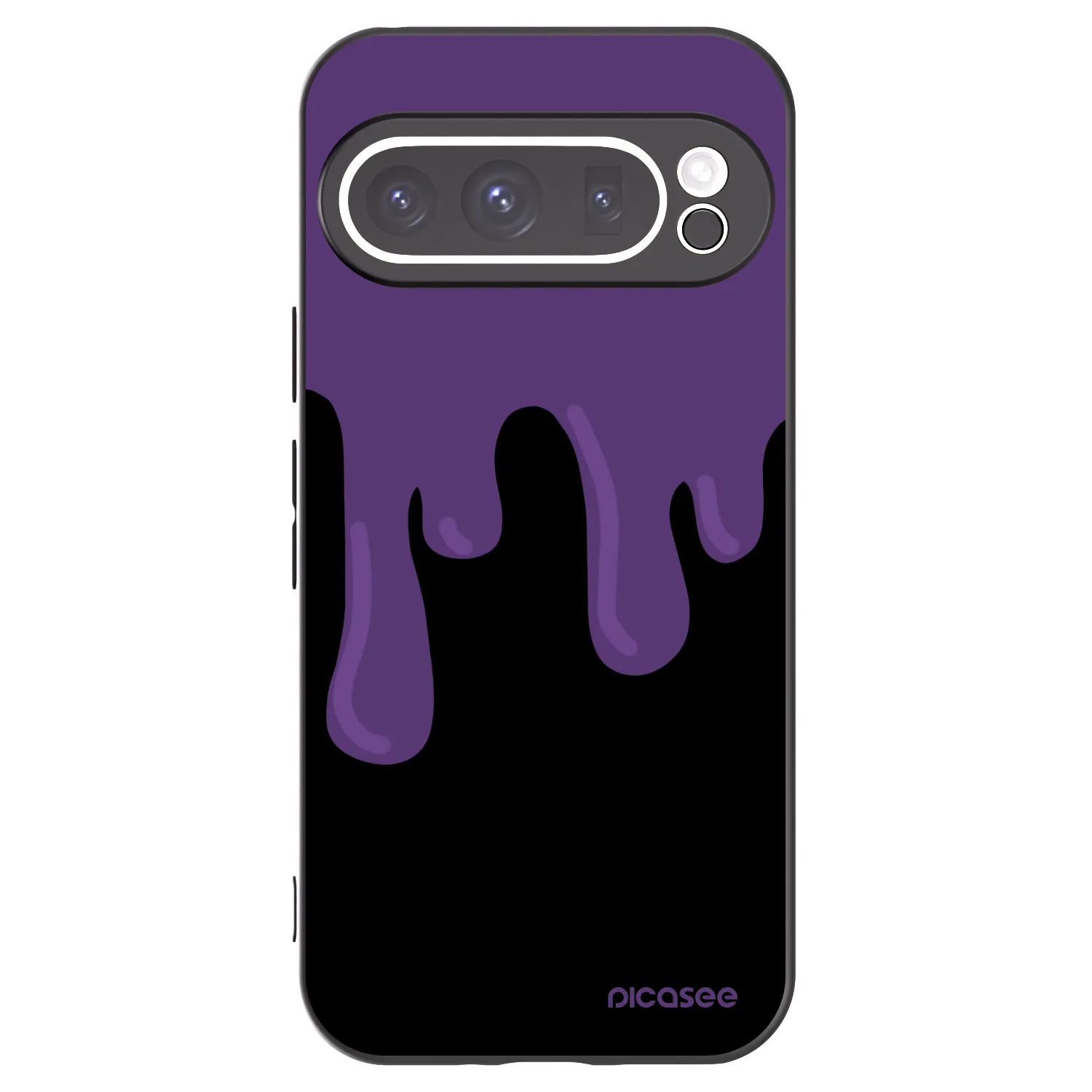 Picasee Google Pixel 9 Pro Hülle - Schwarzes Silikon - Purple spooky