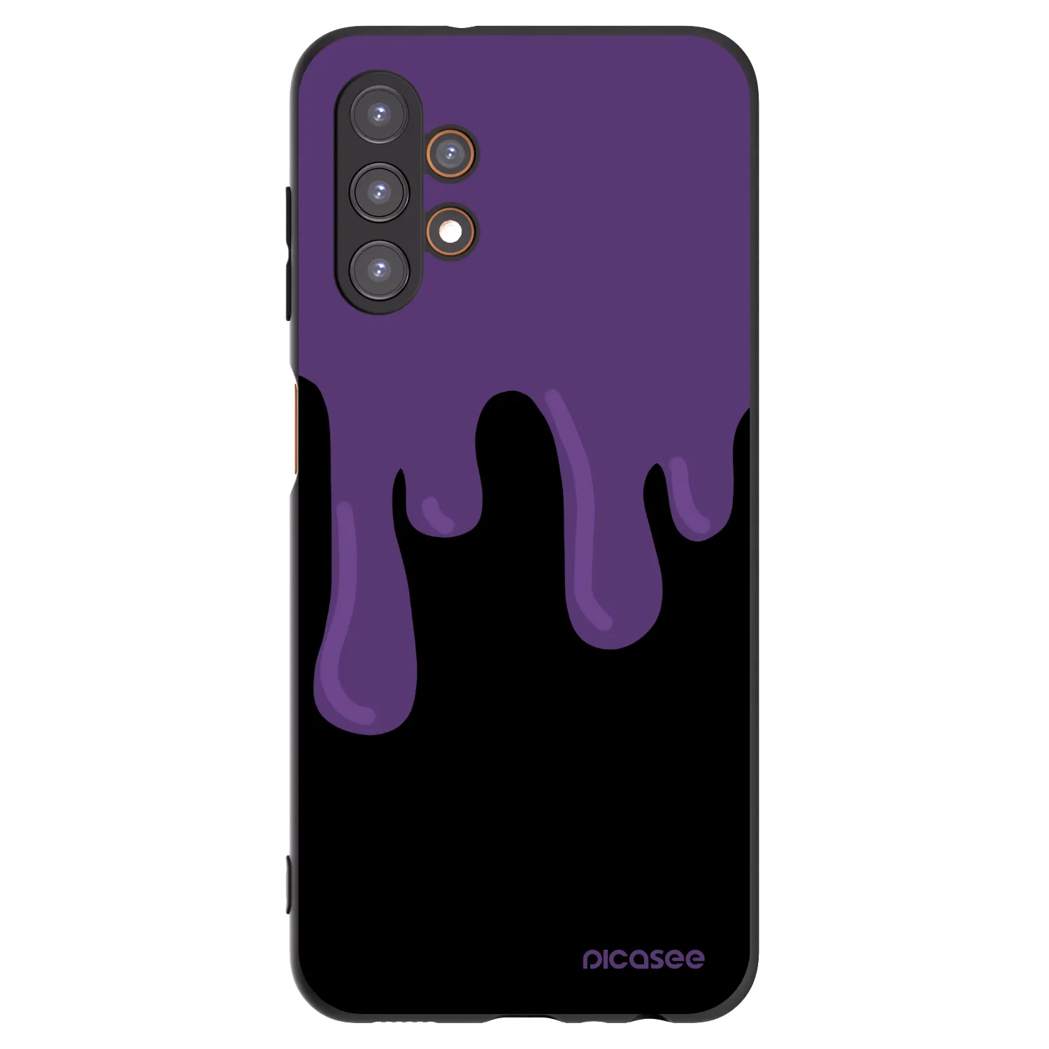 Picasee Samsung Galaxy A13 5G Hülle - Schwarzes Silikon - Purple spooky