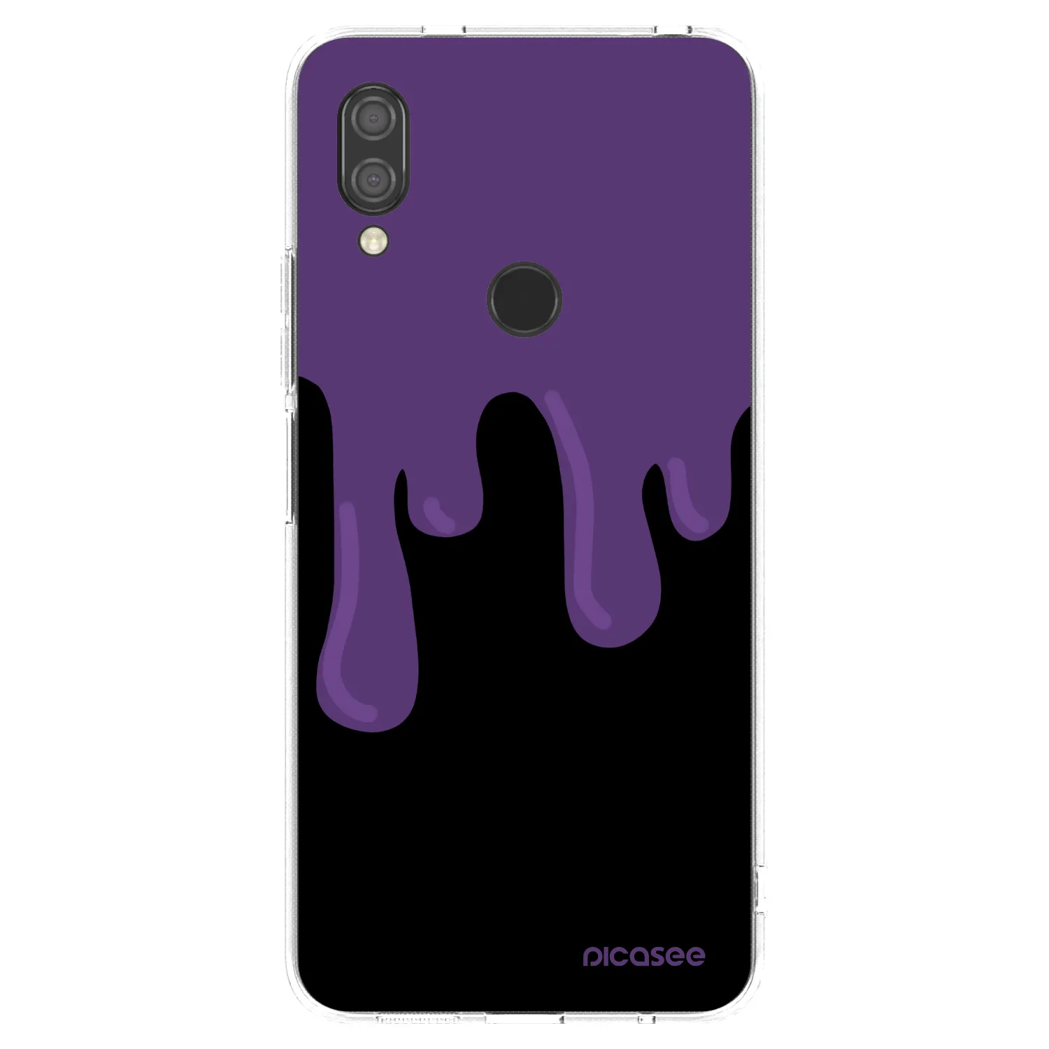 Picasee Xiaomi Redmi 7 Hülle - Transparentes Silikon - Purple spooky