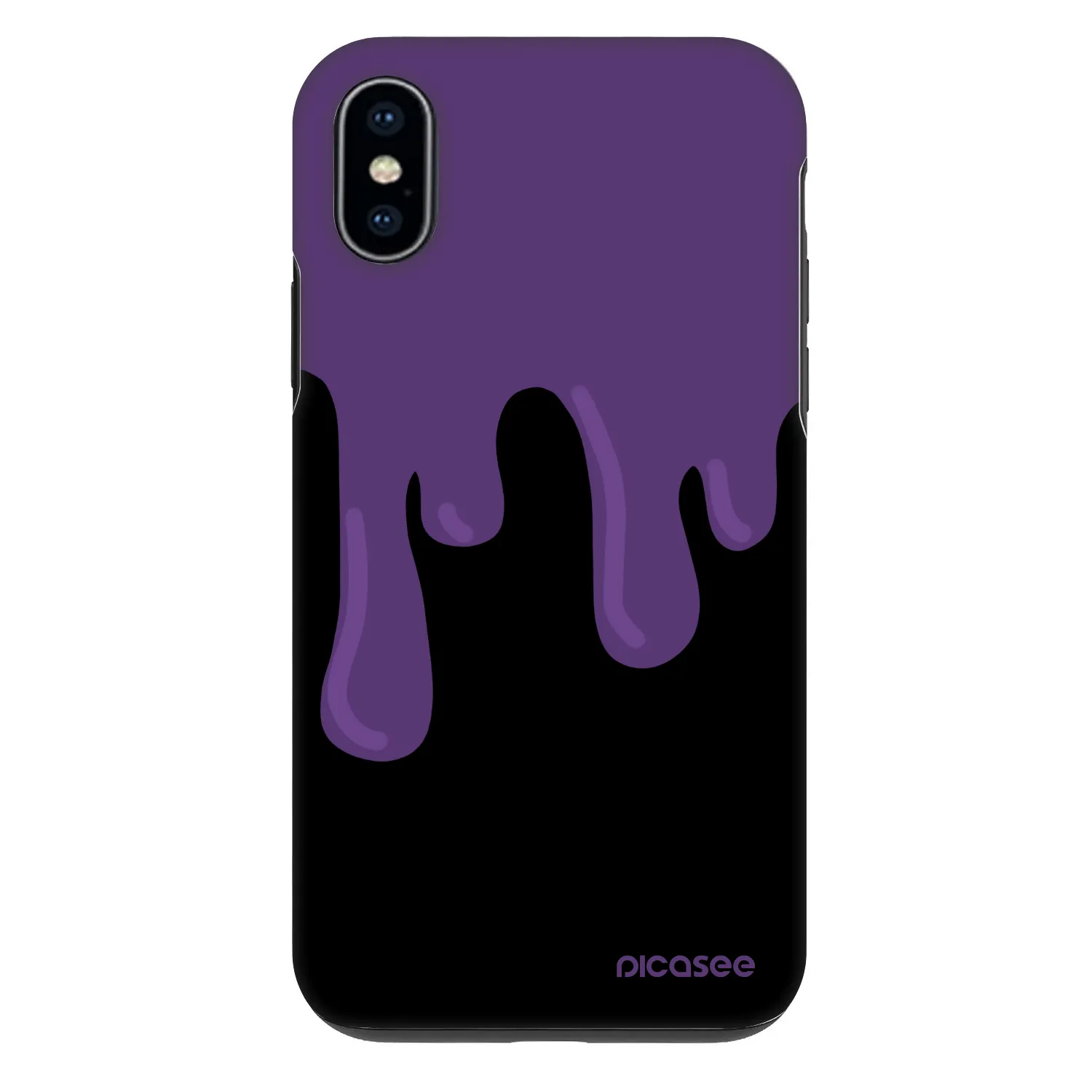 Picasee Fashion Case für Apple iPhone X/XS - Purple spooky