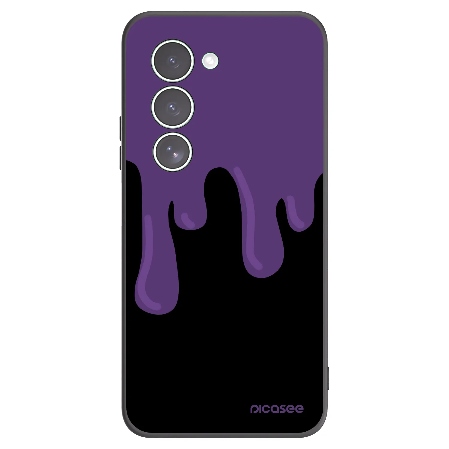 Picasee Xiaomi Redmi 15 5G Hülle - Schwarzes Silikon - Purple spooky
