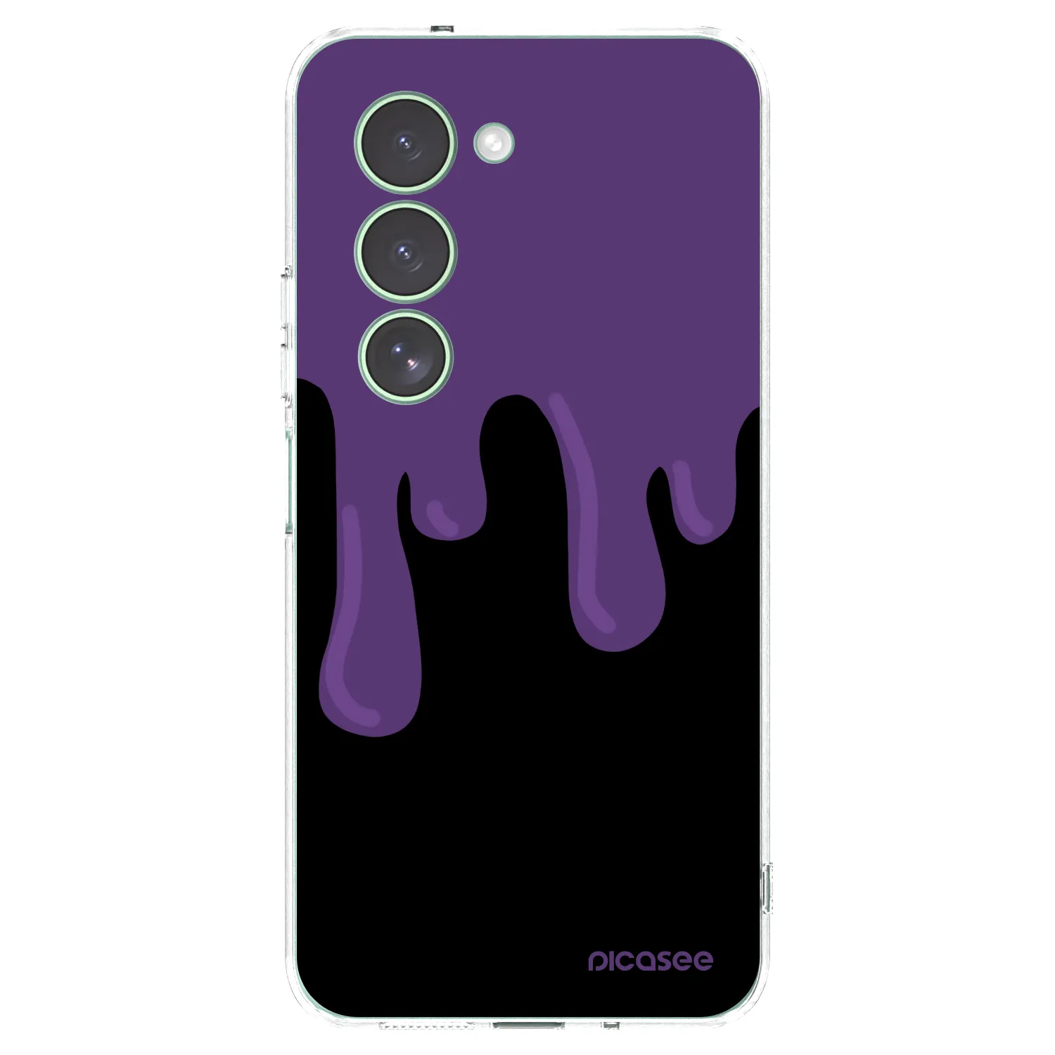 Picasee Xiaomi Redmi 15 5G Hülle - Transparentes Silikon - Purple spooky