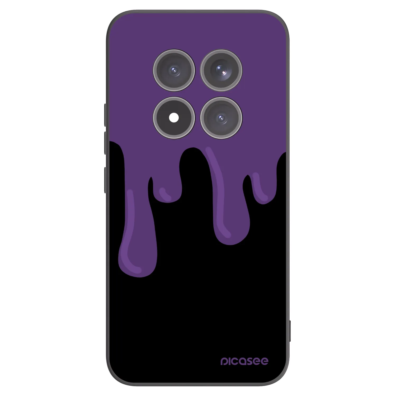 Picasee Xiaomi Redmi Note 15 Pro+ Hülle - Schwarzes Silikon - Purple spooky