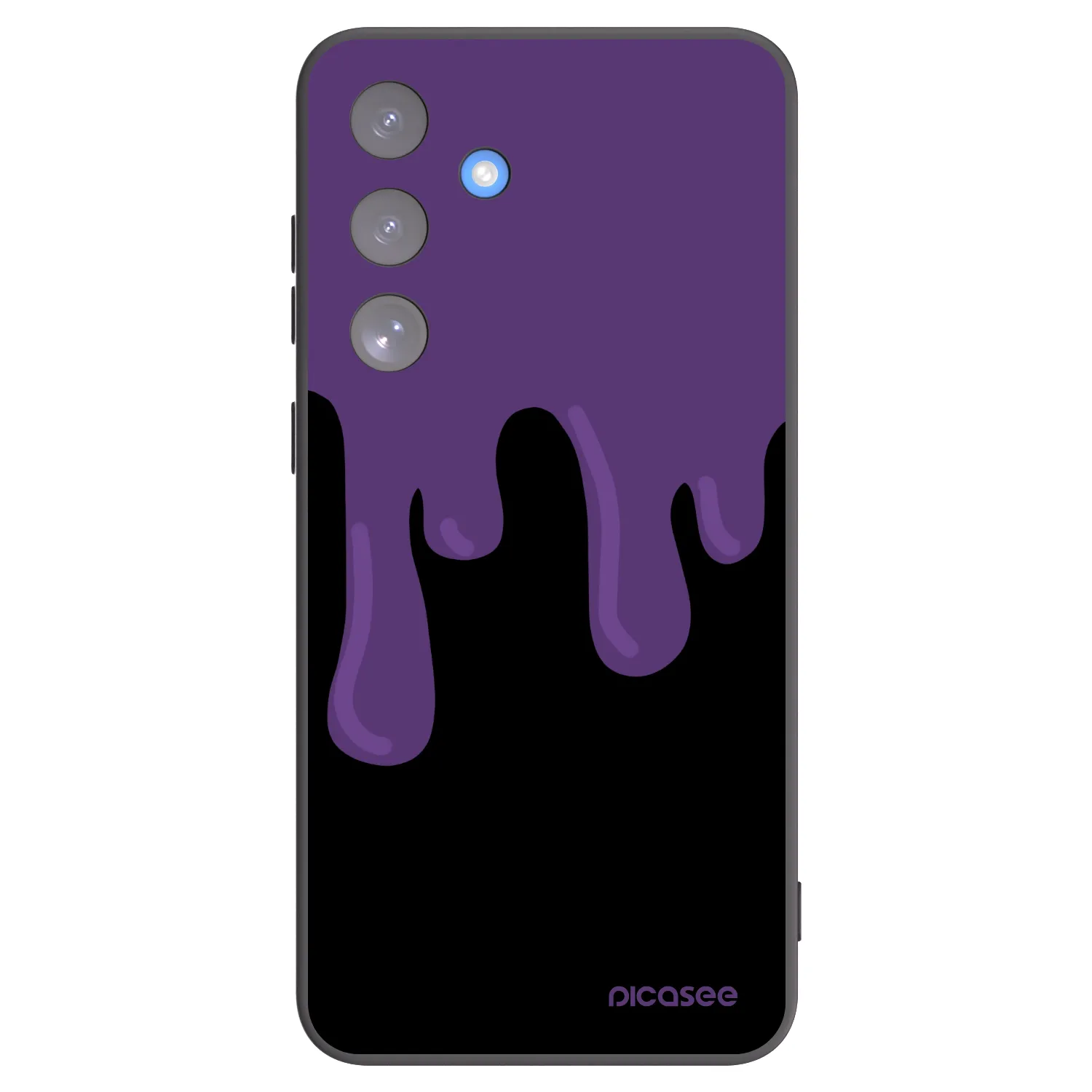 Picasee Samsung Galaxy S25 FE 5G Hülle - Schwarzes Silikon - Purple spooky