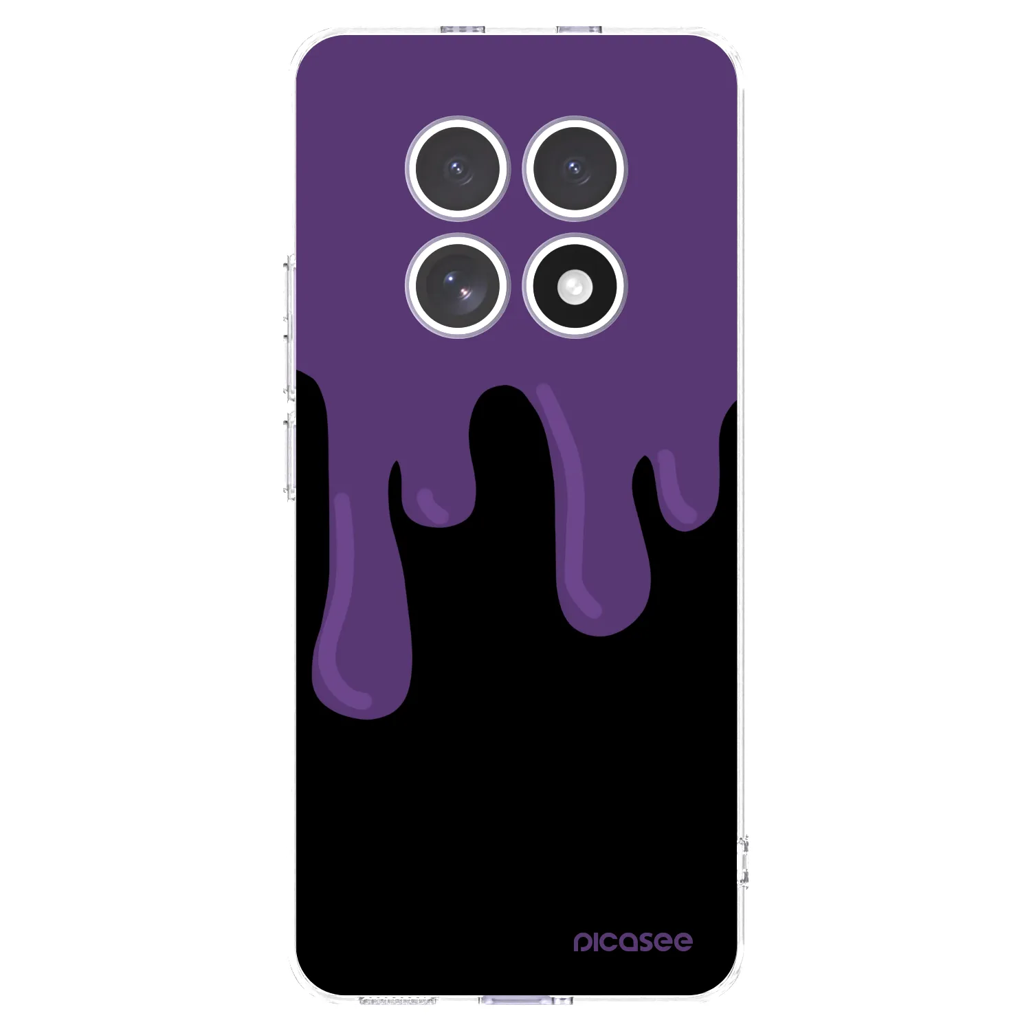 Picasee Xiaomi Redmi Note 15 4G Hülle - Transparentes Silikon - Purple spooky