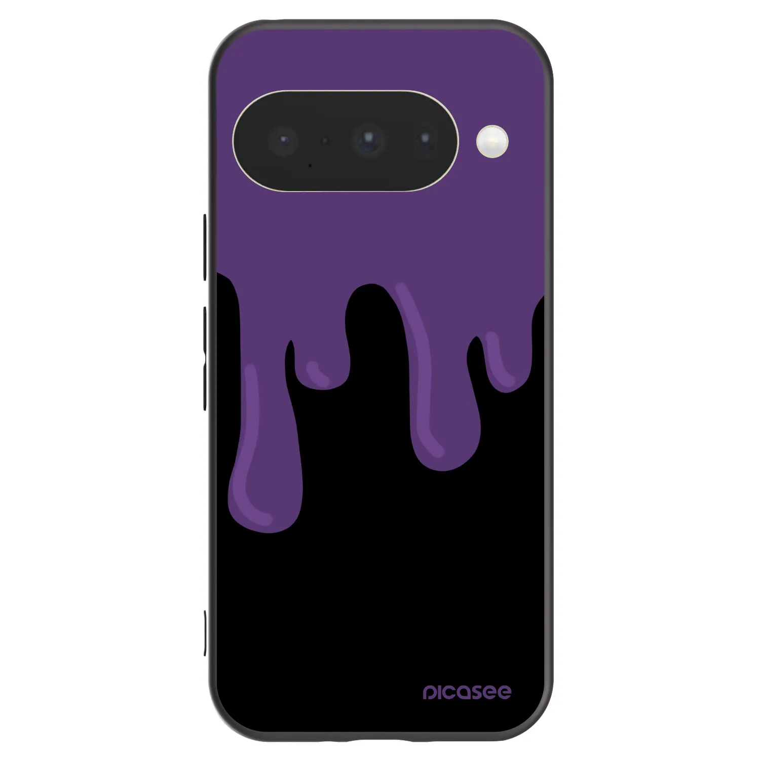 Picasee Google Pixel 10 Hülle - Schwarzes Silikon - Purple spooky