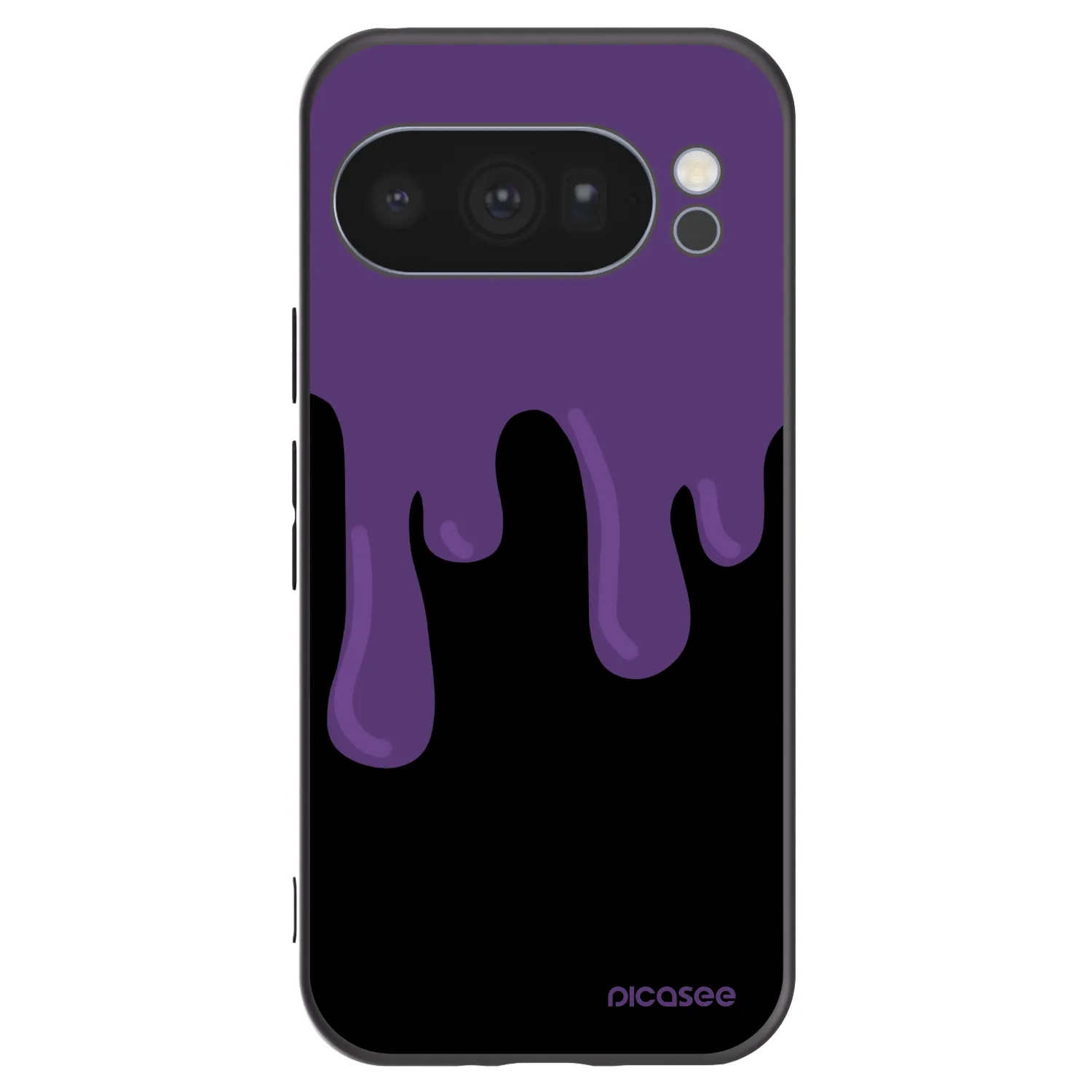 Picasee Google Pixel 10 Pro Hülle - Schwarzes Silikon - Purple spooky