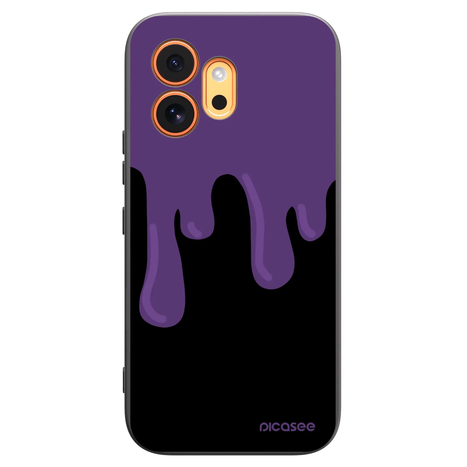 Picasee Honor 600 Hülle - Schwarzes Silikon - Purple spooky