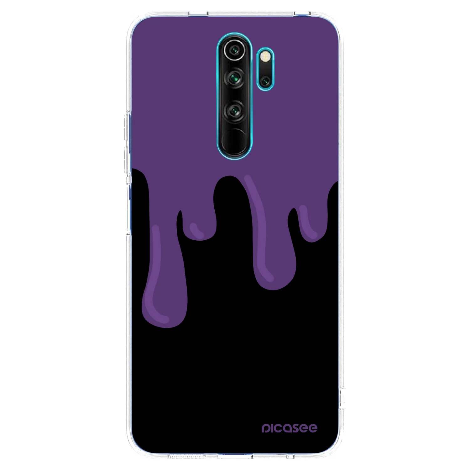 Picasee Xiaomi Redmi Note 8 Pro Hülle - Transparentes Silikon - Purple spooky