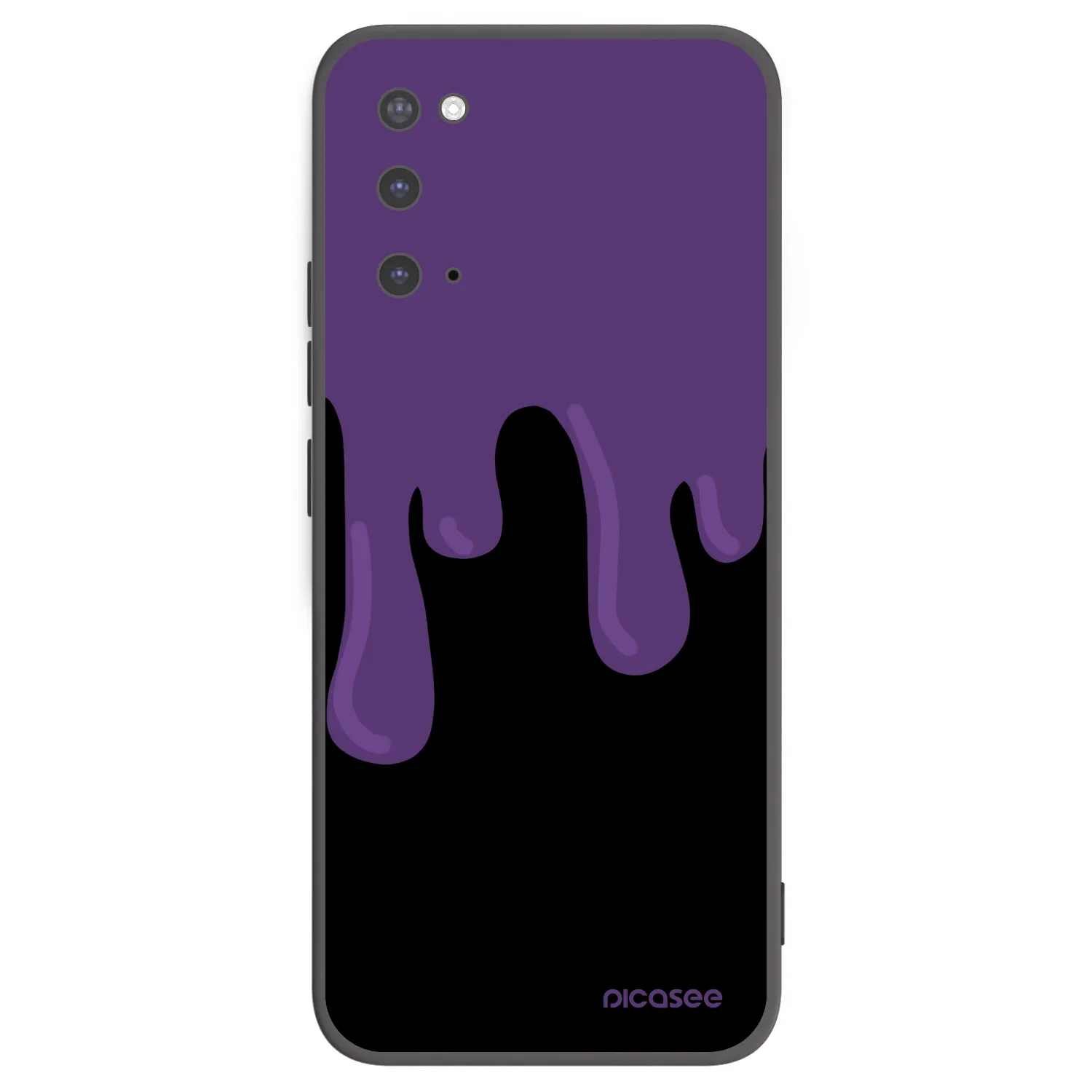 Picasee Samsung Galaxy S20 G980F Hülle - Schwarzes Silikon - Purple spooky