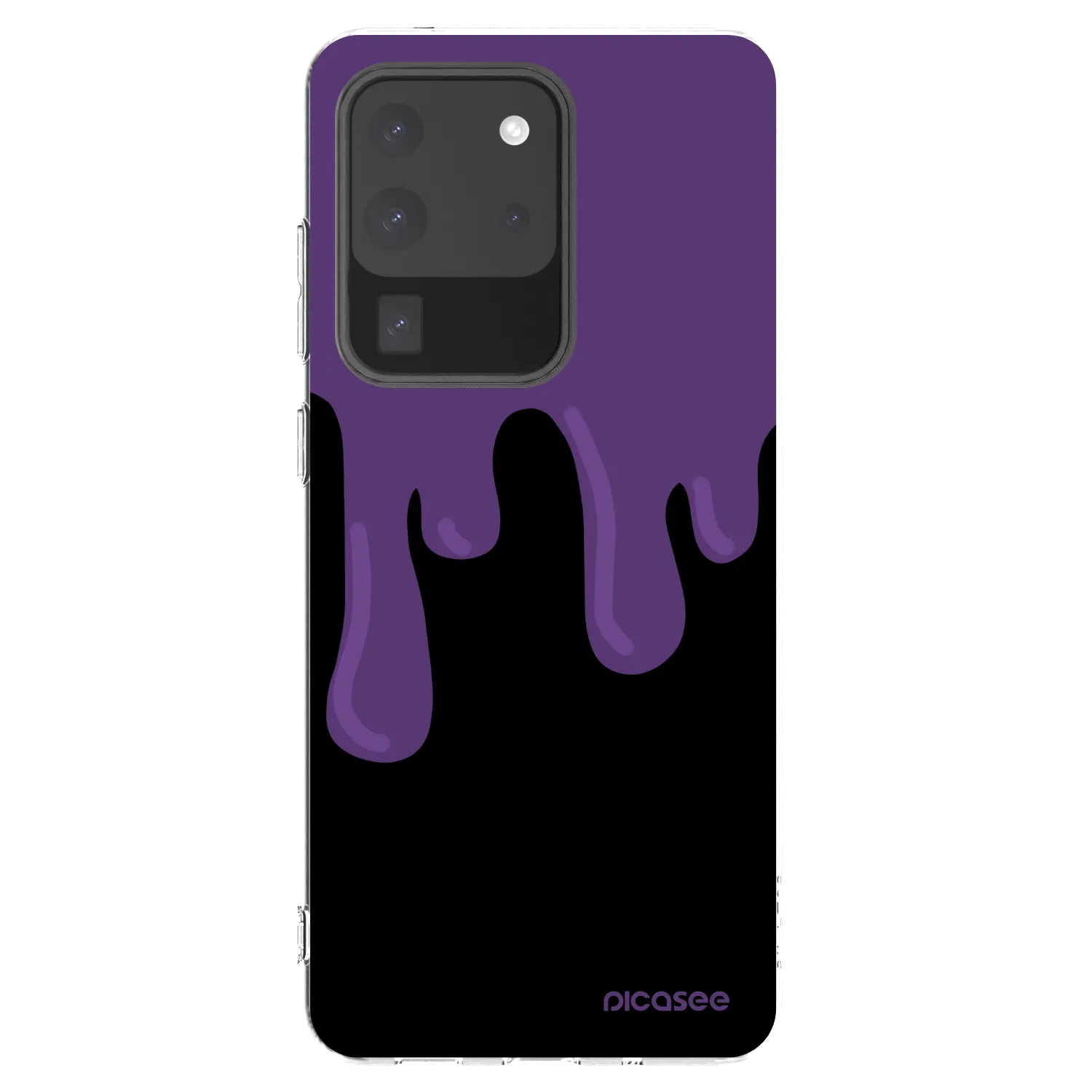 Picasee Samsung Galaxy S20 Ultra 5G G988F Hülle - Transparentes Silikon - Purple spooky