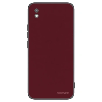 Picasee Xiaomi Redmi 9AT Hülle - Schwarzes Silikon - Burgundy red