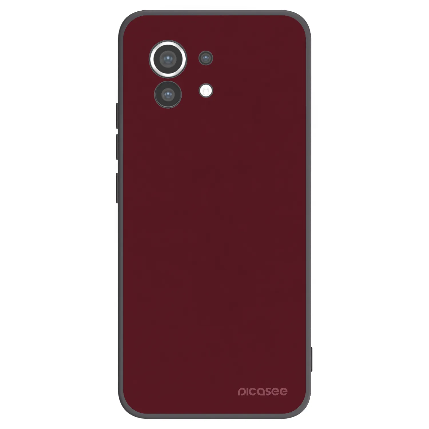 Picasee Xiaomi Mi 11 Hülle - Schwarzes Silikon - Burgundy red