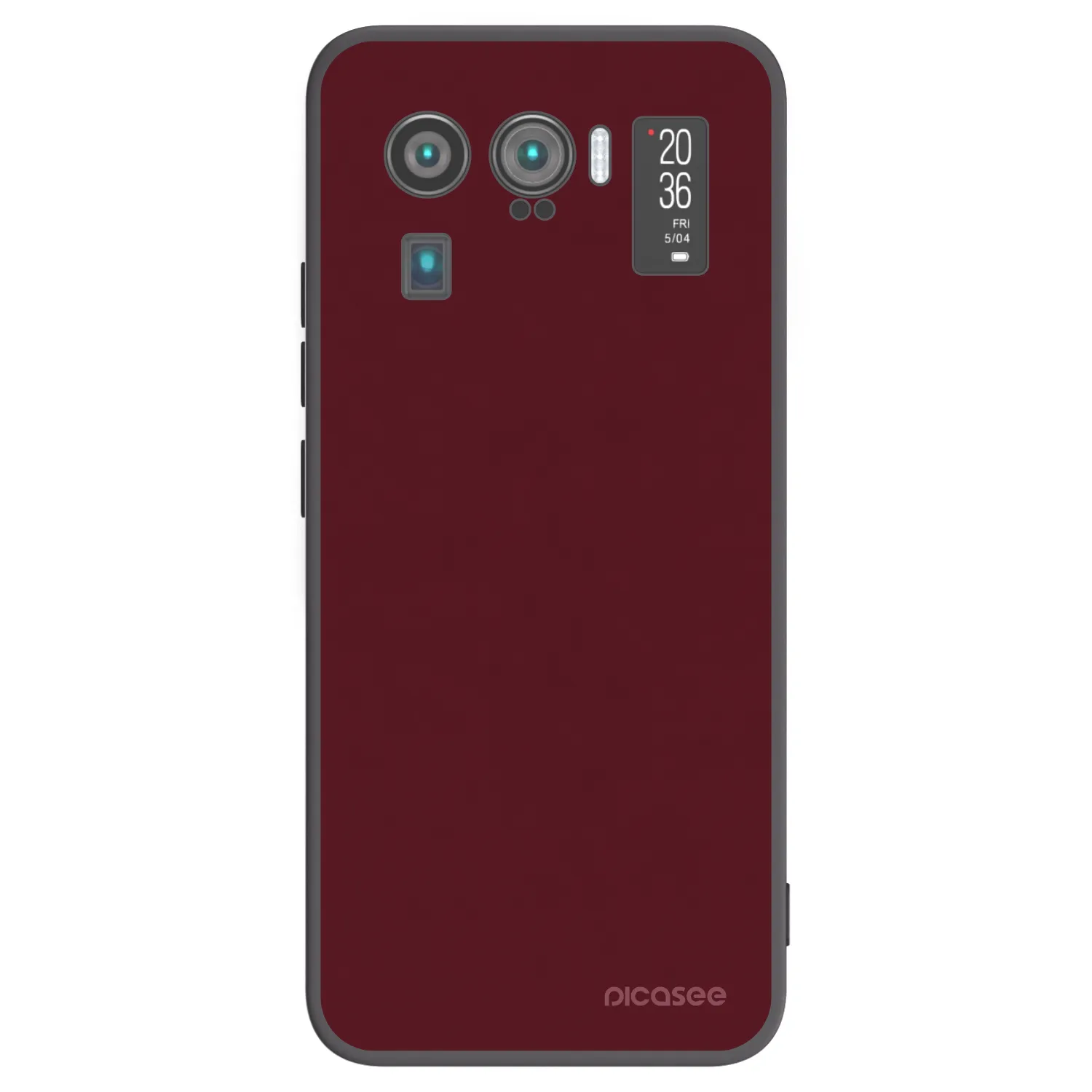 Picasee Xiaomi Mi 11 Ultra Hülle - Schwarzes Silikon - Burgundy red
