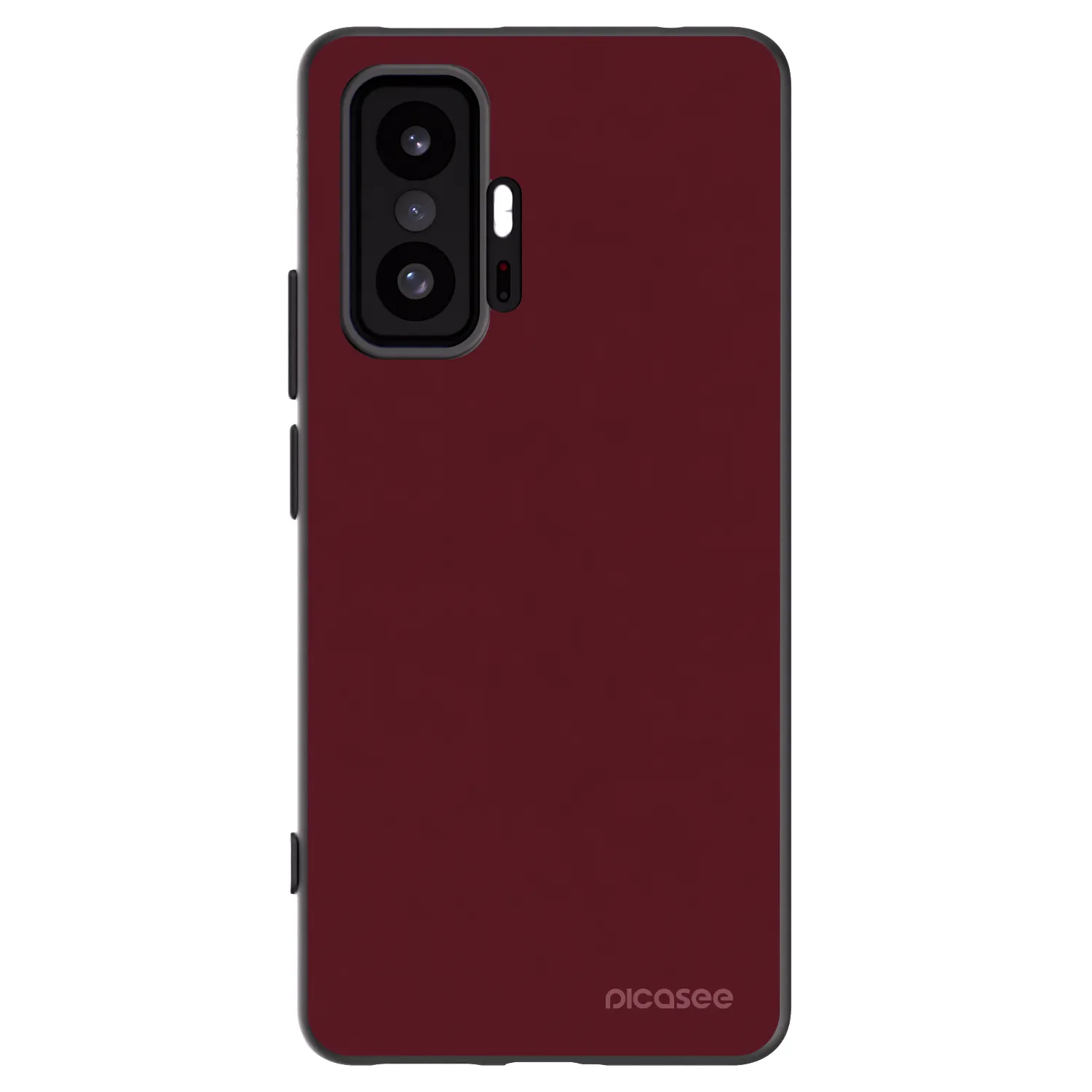 Picasee Xiaomi 11T Hülle - Schwarzes Silikon - Burgundy red