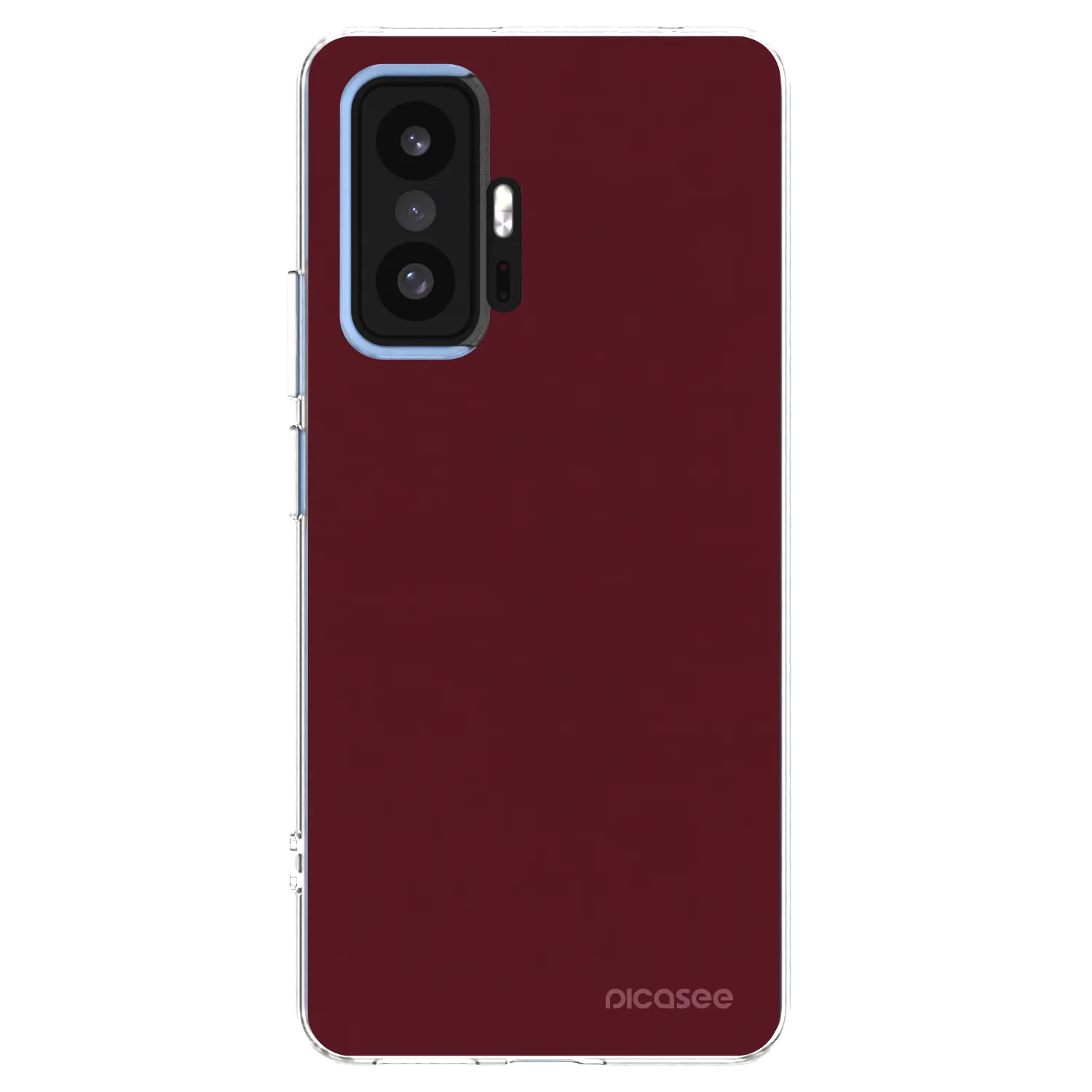 Picasee Xiaomi 11T Pro Hülle - Transparentes Silikon - Burgundy red