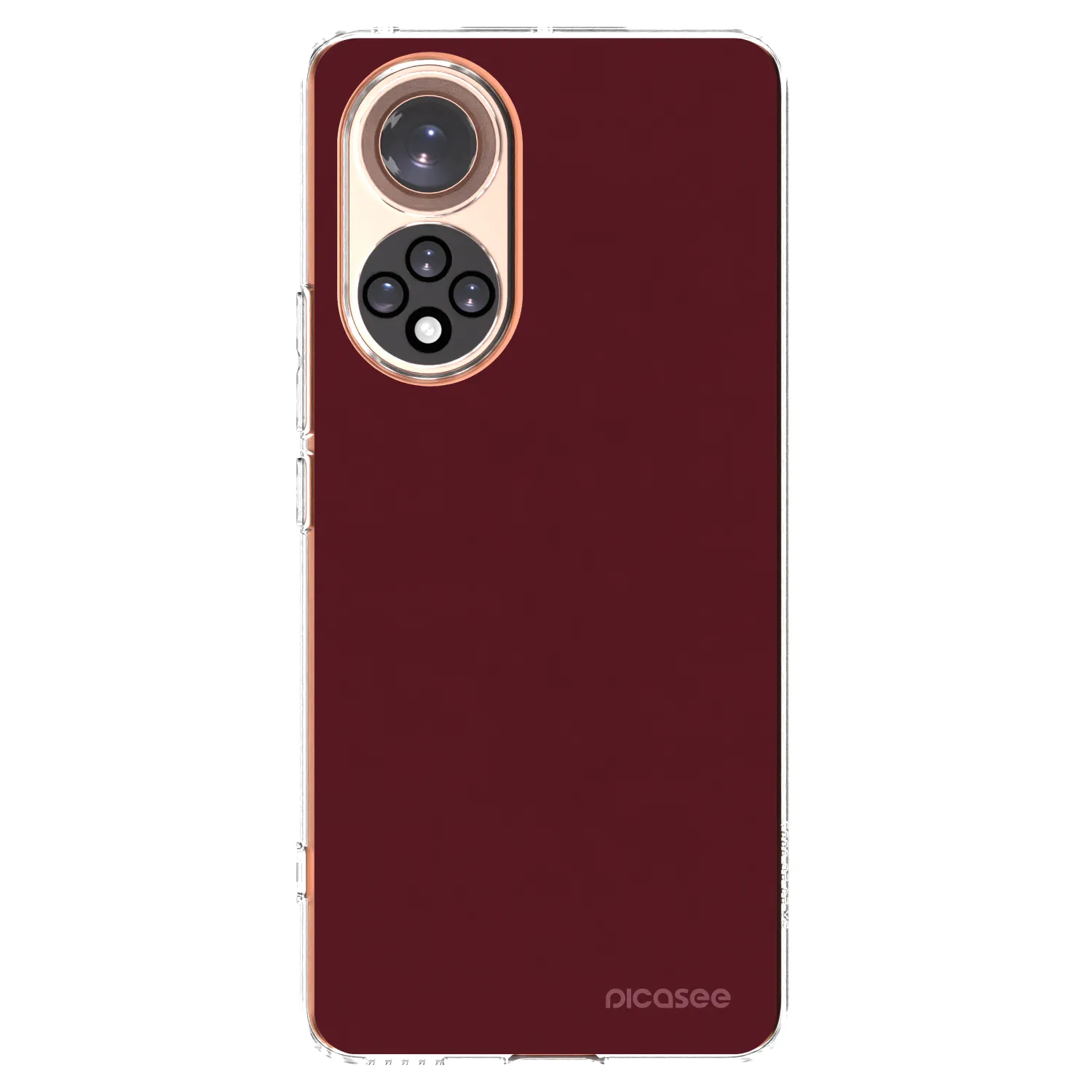 Picasee Honor 50 5G Hülle - Transparentes Silikon - Burgundy red