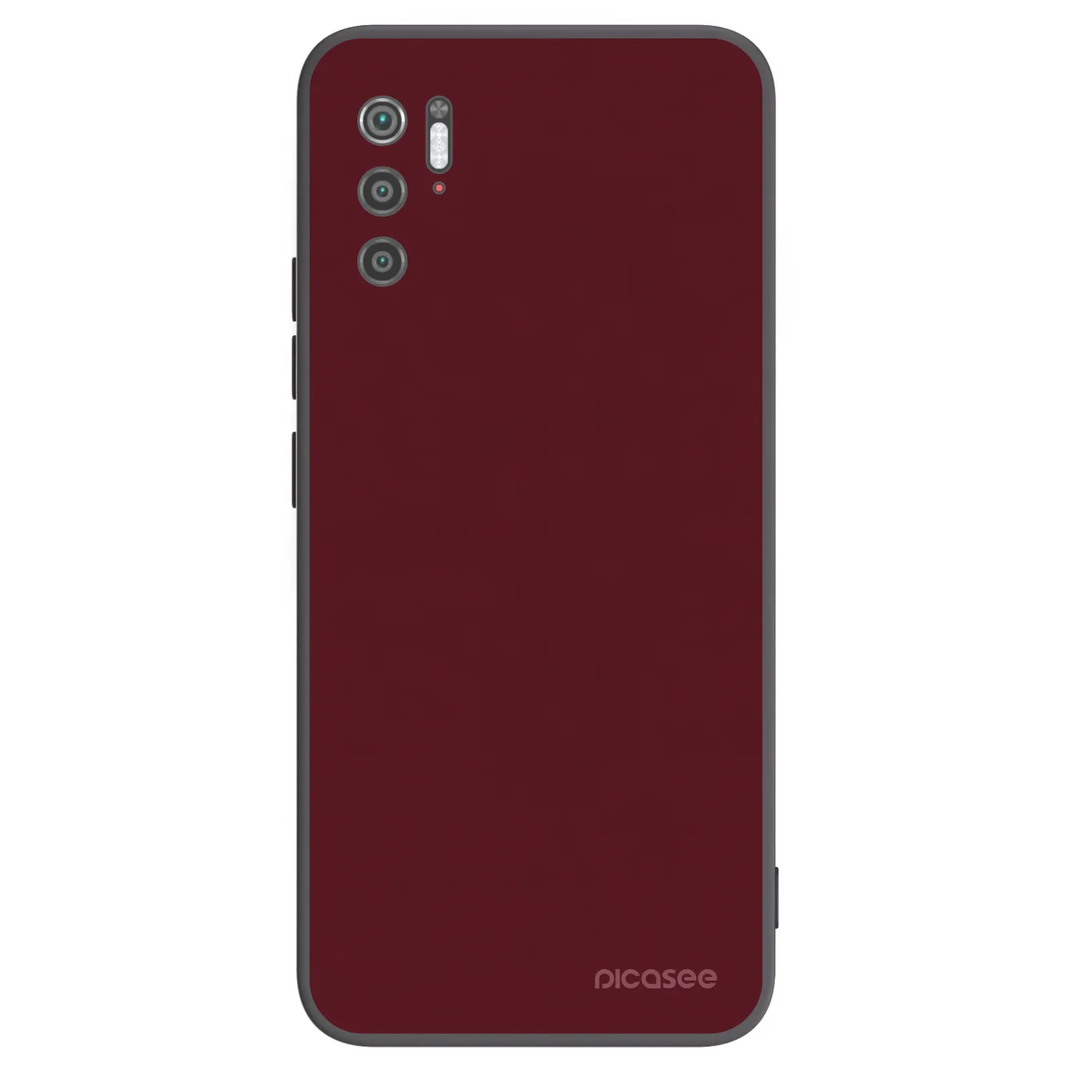 Picasee Xiaomi Poco M3 Pro 5G Hülle - Schwarzes Silikon - Burgundy red