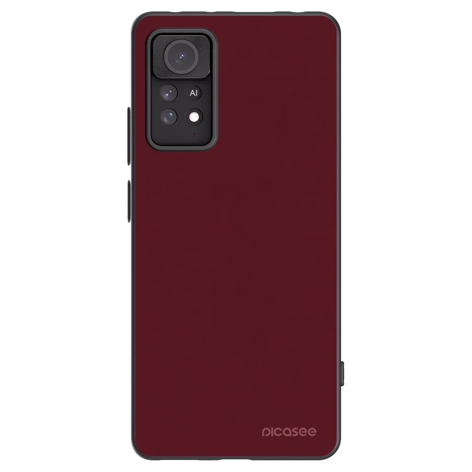 Picasee Xiaomi Redmi Note 11 Pro 5G Hülle - Schwarzes Silikon - Burgundy red
