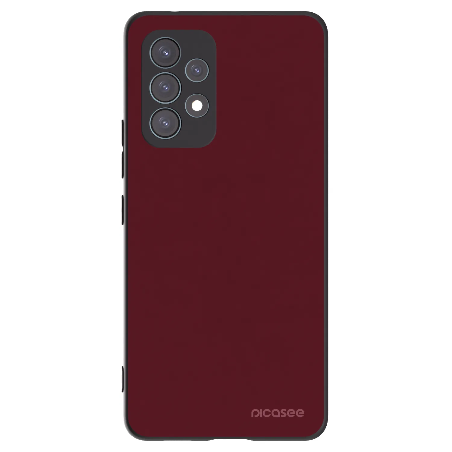 Picasee Samsung Galaxy A53 5G A536 Hülle - Schwarzes Silikon - Burgundy red