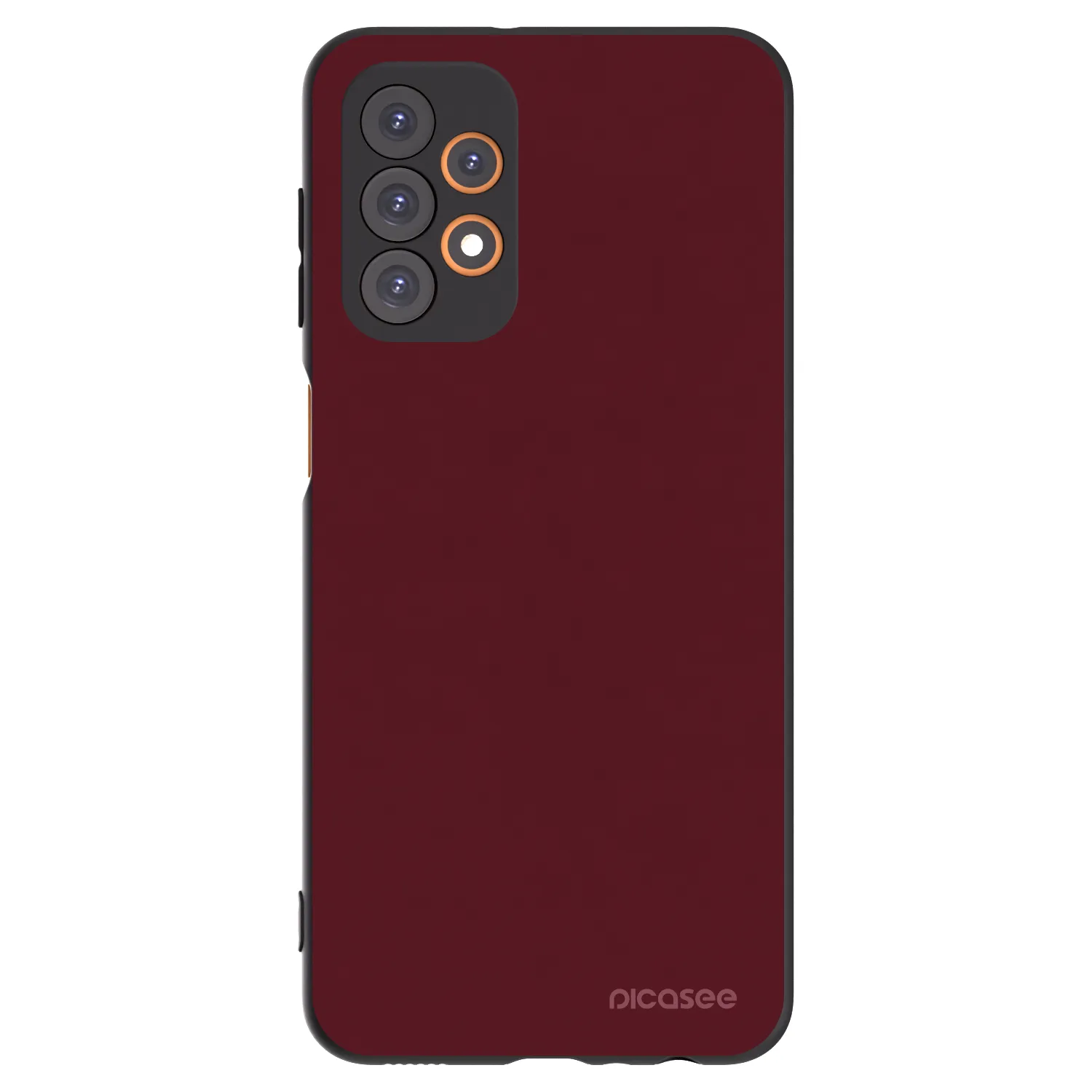 Picasee Samsung Galaxy A23 A236B 5G Hülle - Schwarzes Silikon - Burgundy red
