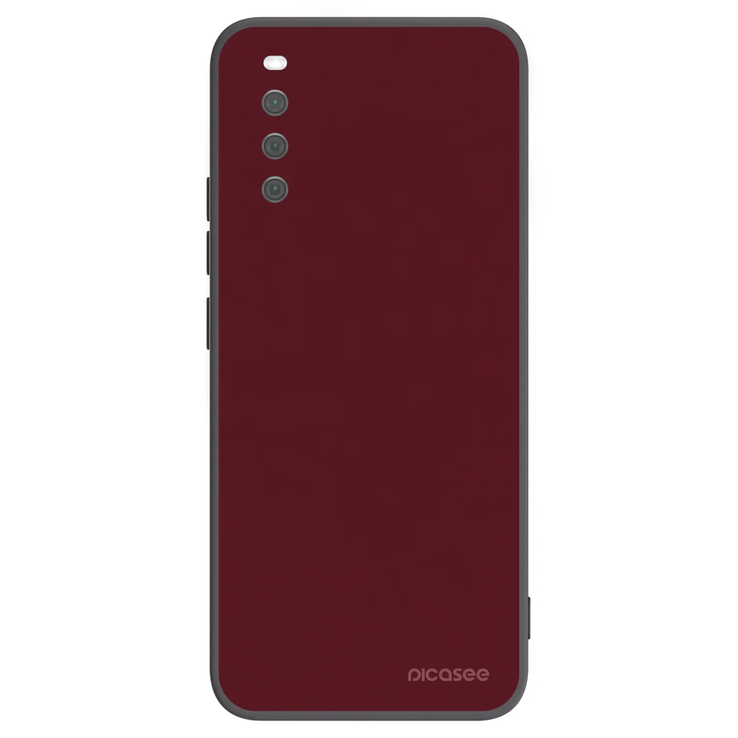 Picasee Sony Xperia 10 III Hülle - Schwarzes Silikon - Burgundy red
