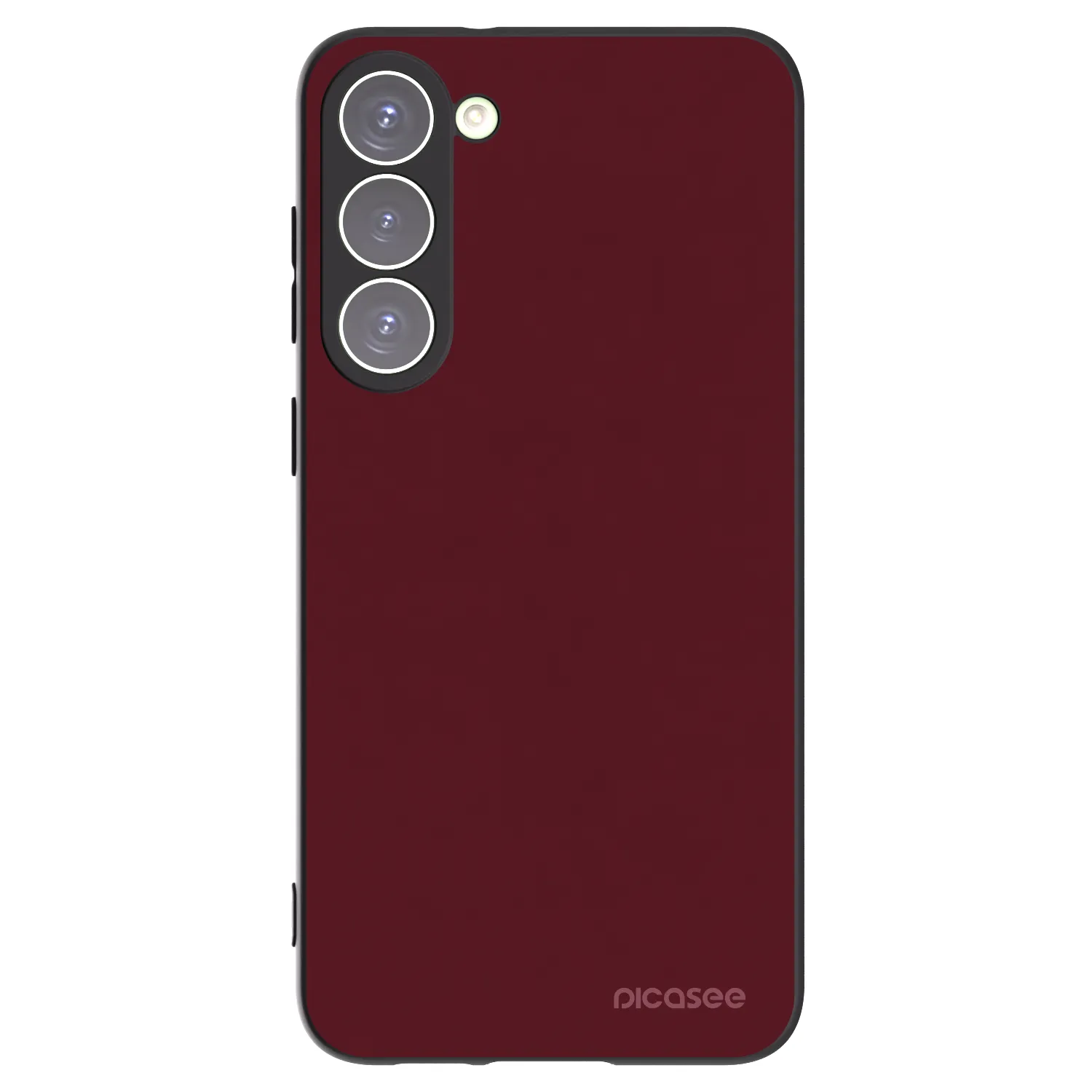 Picasee Samsung Galaxy S23+ 5G Hülle - Schwarzes Silikon - Burgundy red