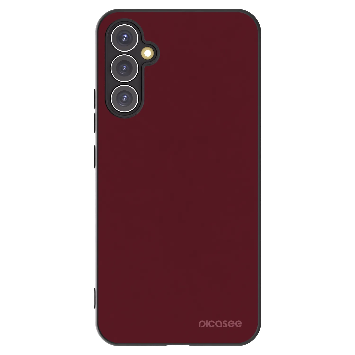 Picasee Samsung Galaxy A34 5G A346B Hülle - Schwarzes Silikon - Burgundy red