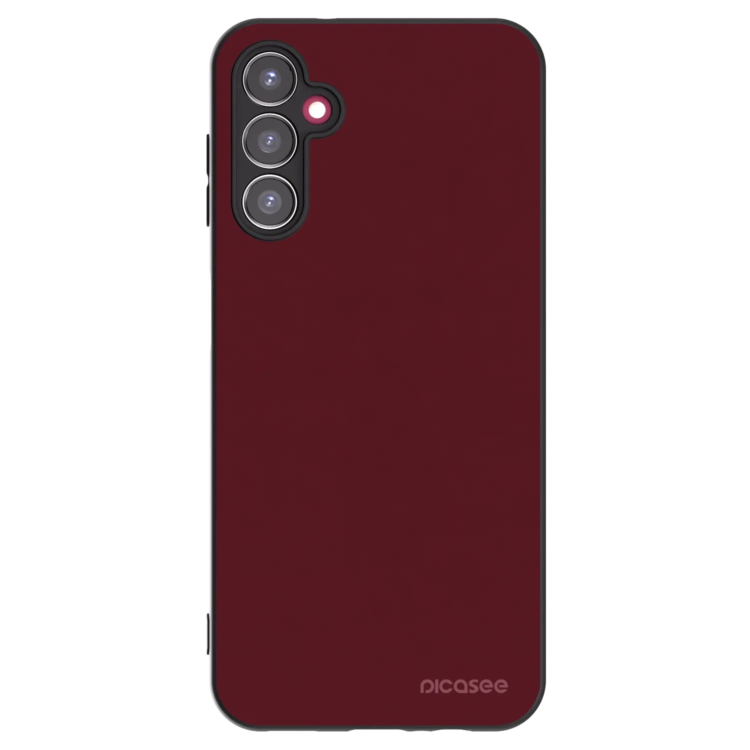 Picasee Samsung Galaxy A14 4G A145R Hülle - Schwarzes Silikon - Burgundy red