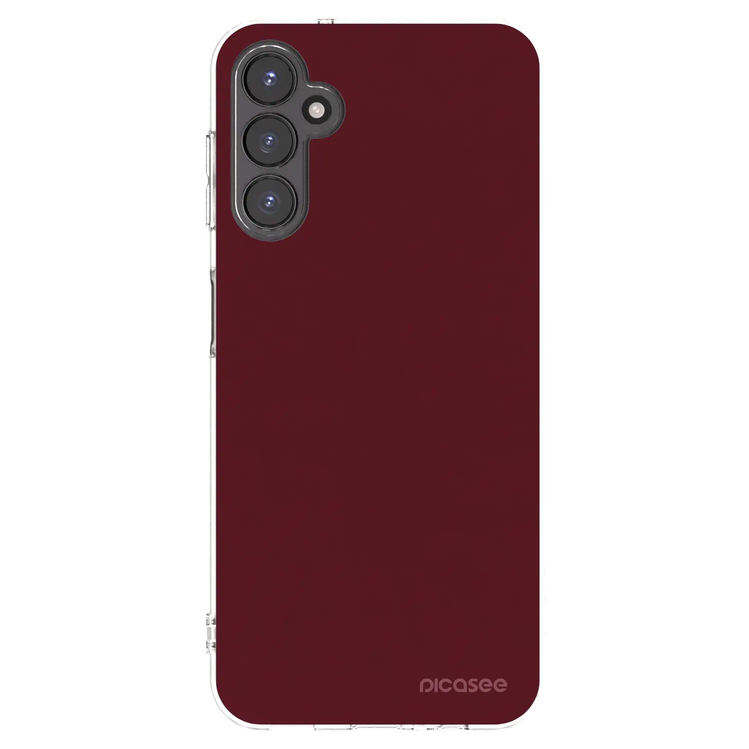 Picasee Samsung Galaxy A14 5G A146P Hülle - Transparentes Silikon - Burgundy red