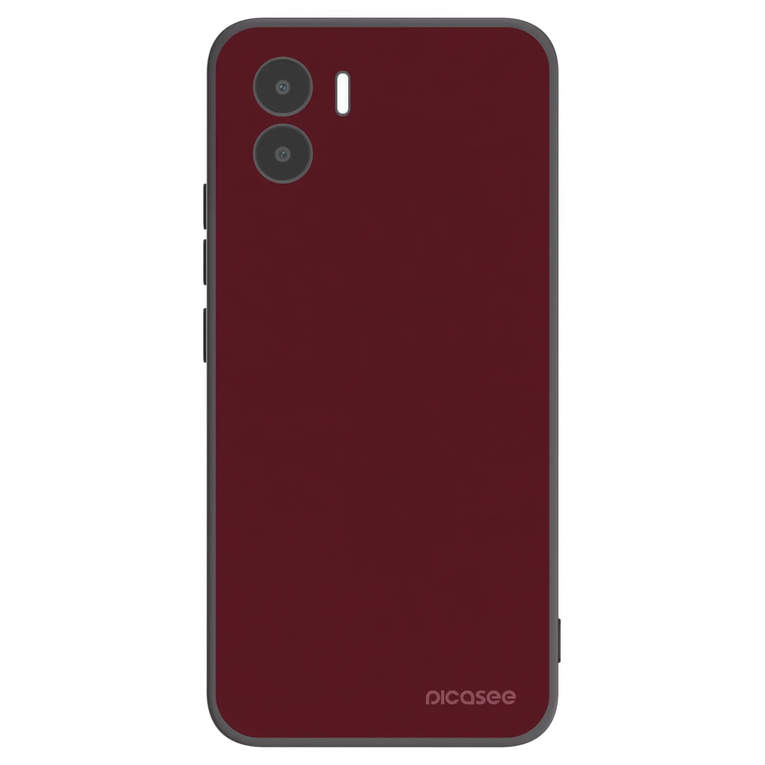 Picasee Xiaomi Redmi A2 Hülle - Schwarzes Silikon - Burgundy red