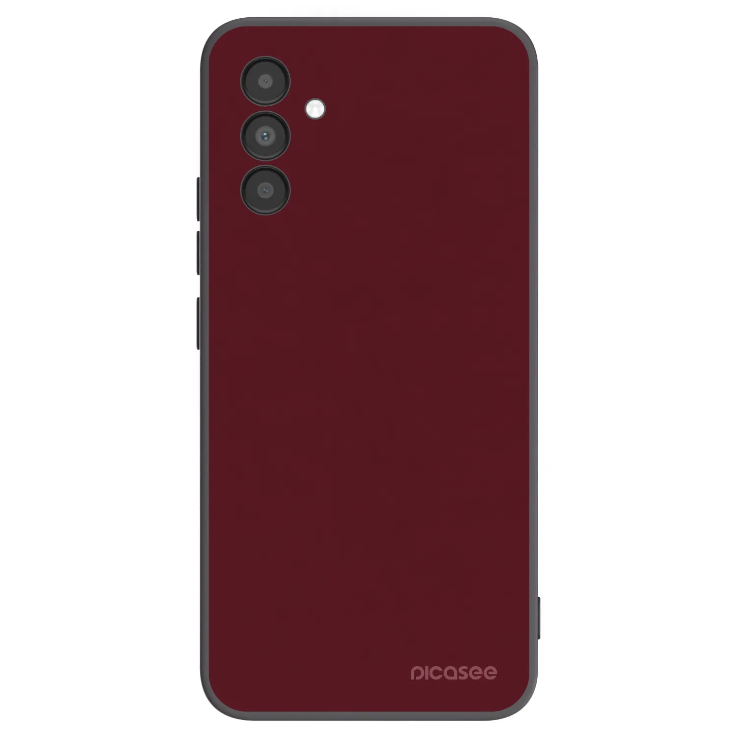 Picasee Samsung Galaxy A04s A047F Hülle - Schwarzes Silikon - Burgundy red