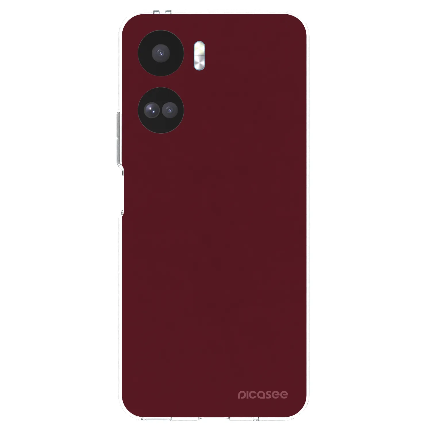 Picasee Honor 90 Lite 5G Hülle - Transparentes Silikon - Burgundy red