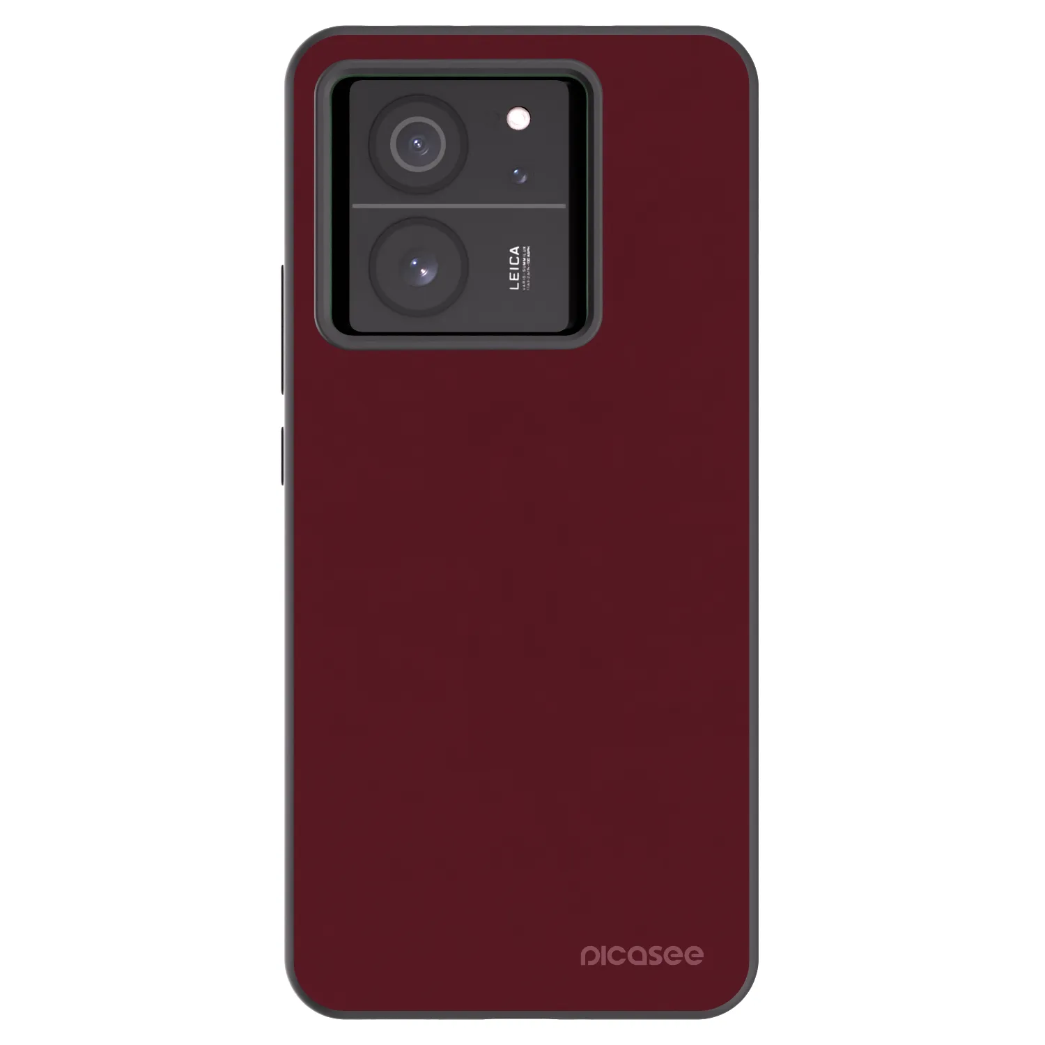 Picasee Xiaomi 13T Pro Hülle - Schwarzes Silikon - Burgundy red