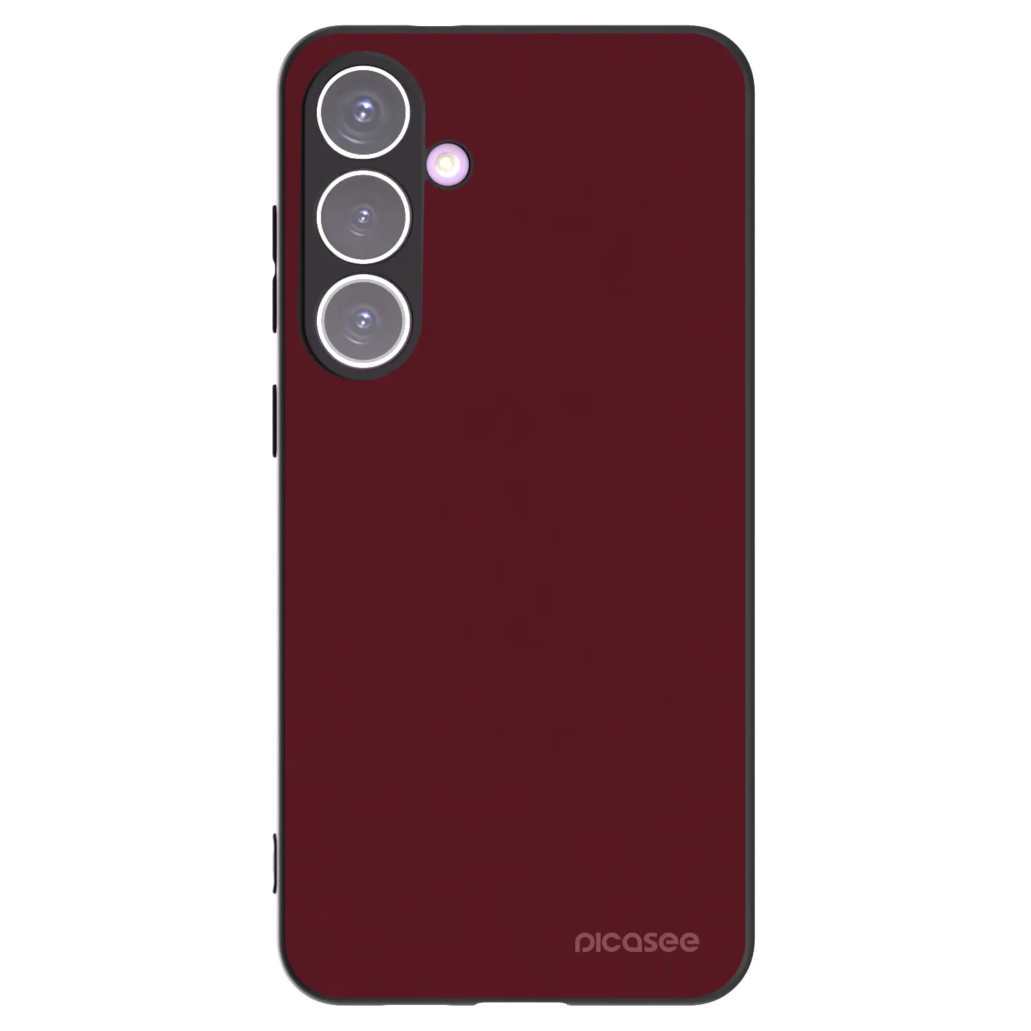 Picasee Samsung Galaxy S24+ S926B 5G Hülle - Schwarzes Silikon - Burgundy red