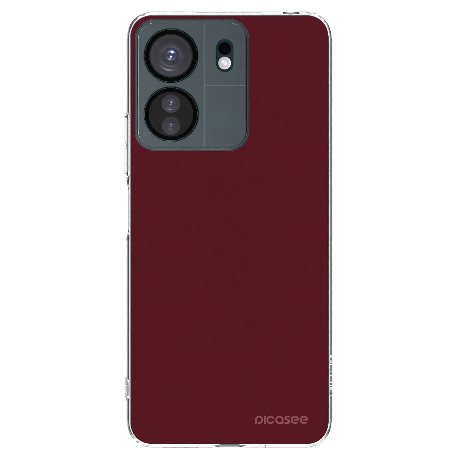 Picasee Xiaomi Redmi 13C 4G Hülle - Transparentes Silikon - Burgundy red