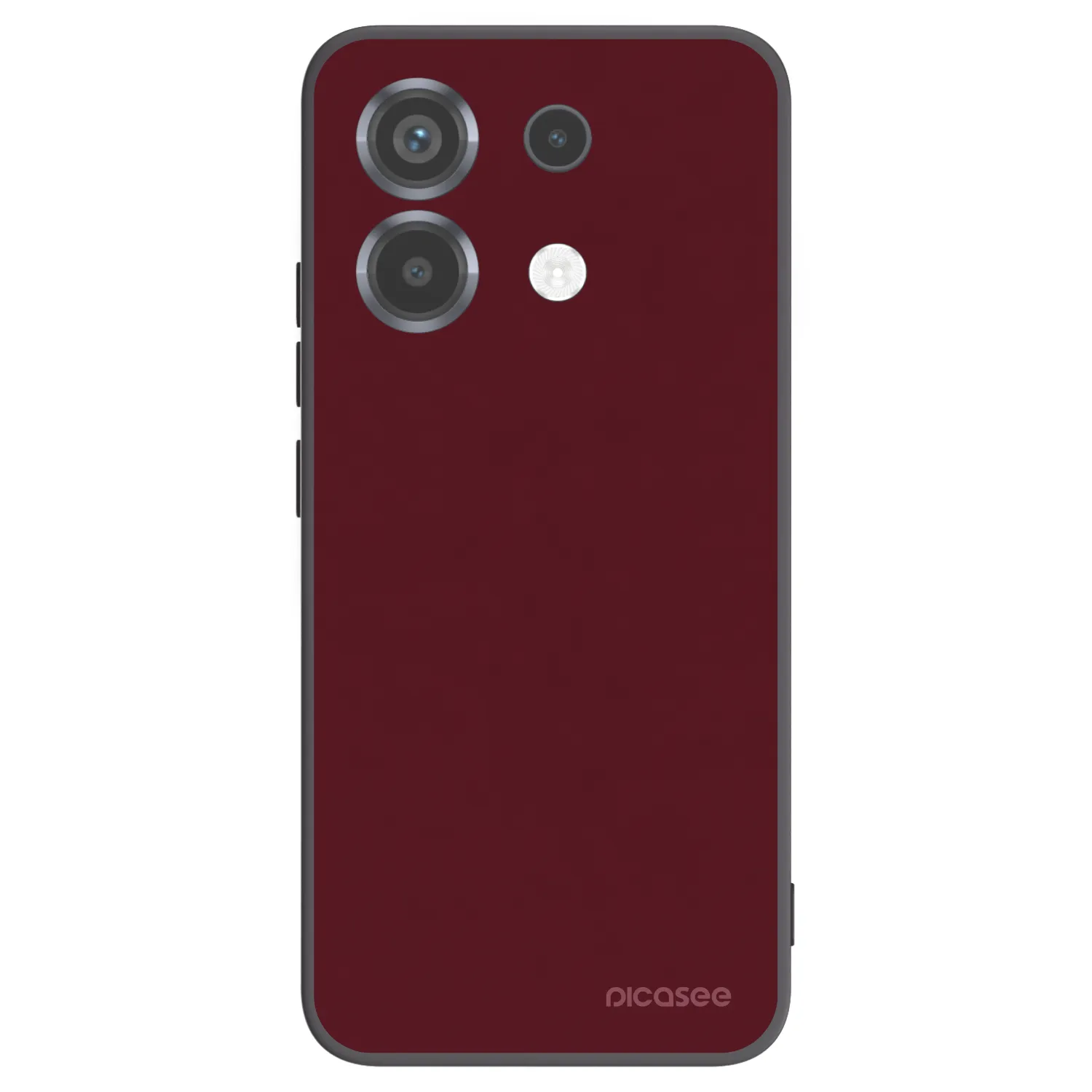 Picasee Xiaomi Poco X6 Hülle - Schwarzes Silikon - Burgundy red