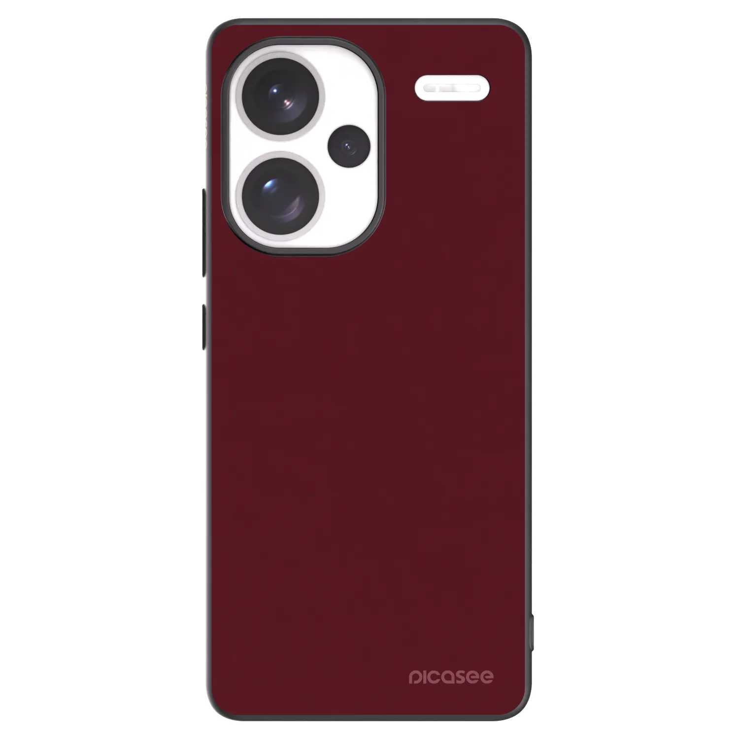 Picasee Xiaomi Redmi Note 13 Pro+ 5G Hülle - Schwarzes Silikon - Burgundy red