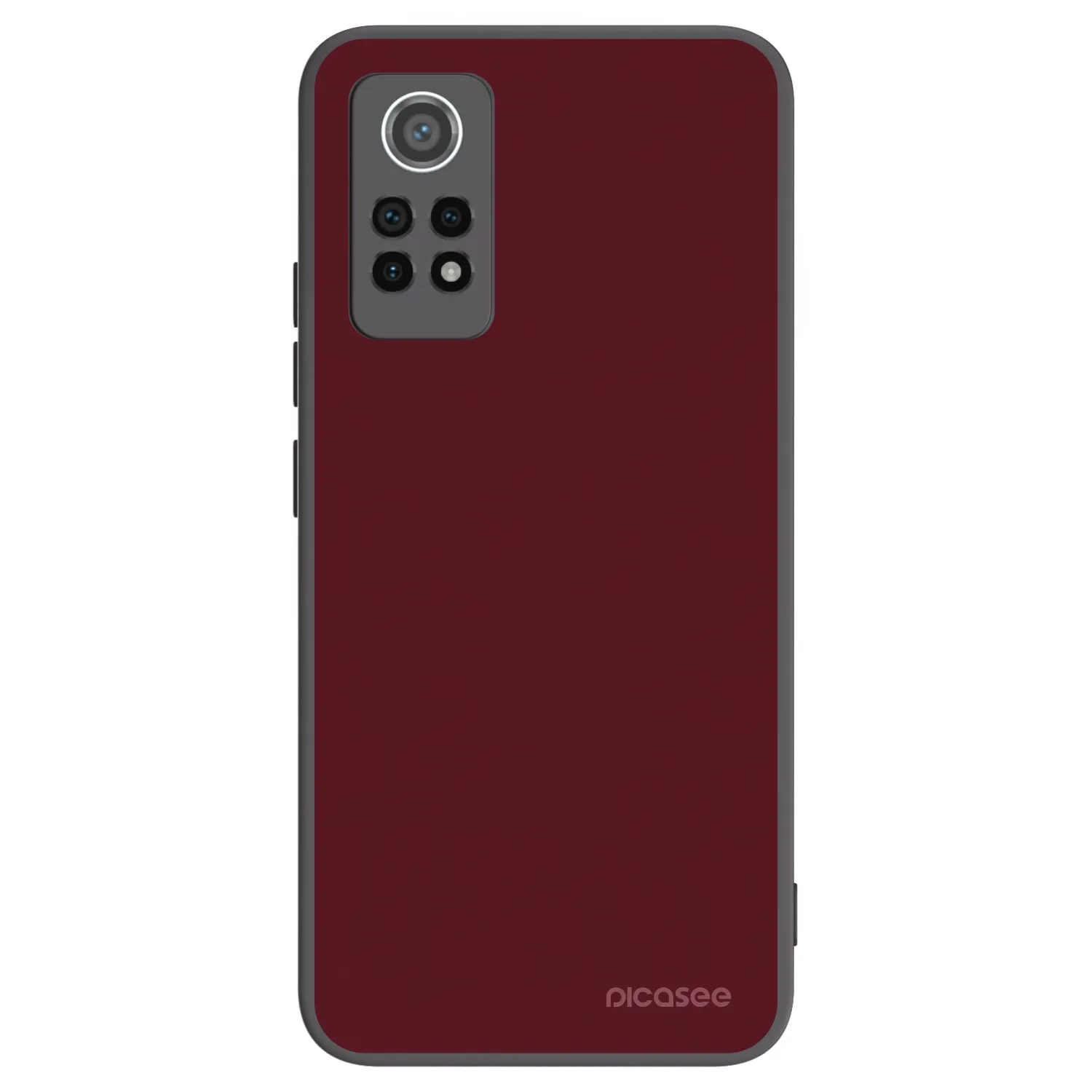 Picasee Xiaomi Redmi Note 12 Pro 4G Hülle - Schwarzes Silikon - Burgundy red