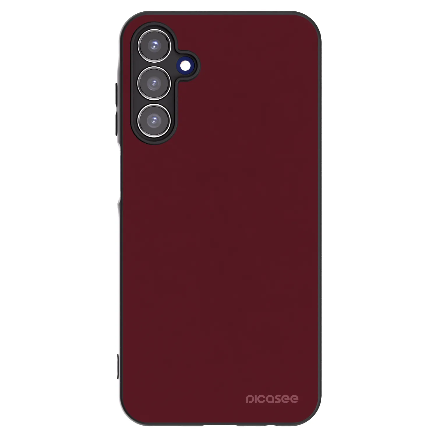 Picasee Samsung Galaxy A15 A156B 5G Hülle - Schwarzes Silikon - Burgundy red