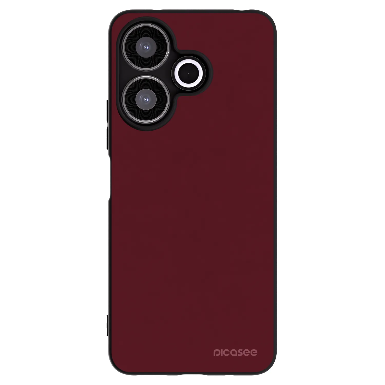 Picasee Xiaomi Redmi 13 4G Hülle - Schwarzes Silikon - Burgundy red