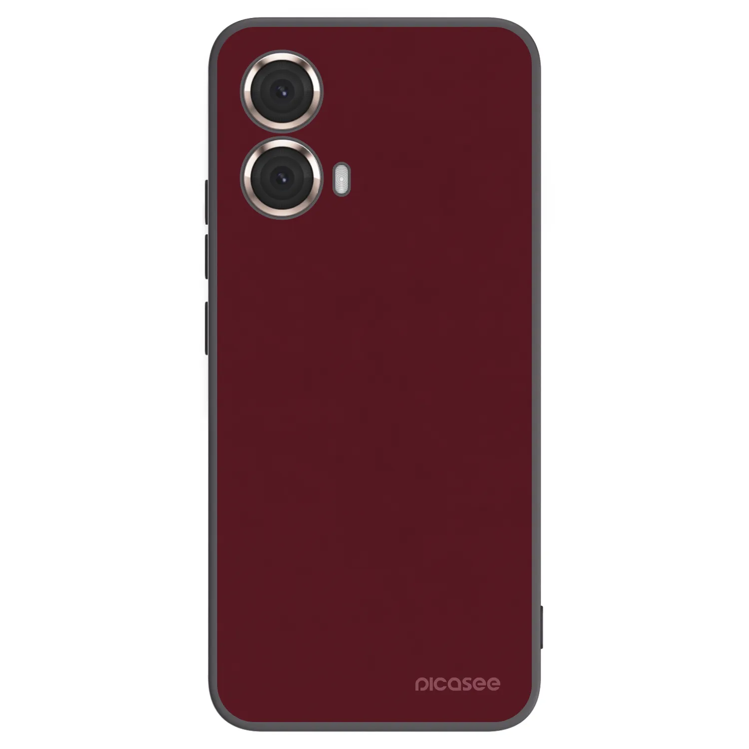 Picasee Motorola Moto G85 Hülle - Schwarzes Silikon - Burgundy red