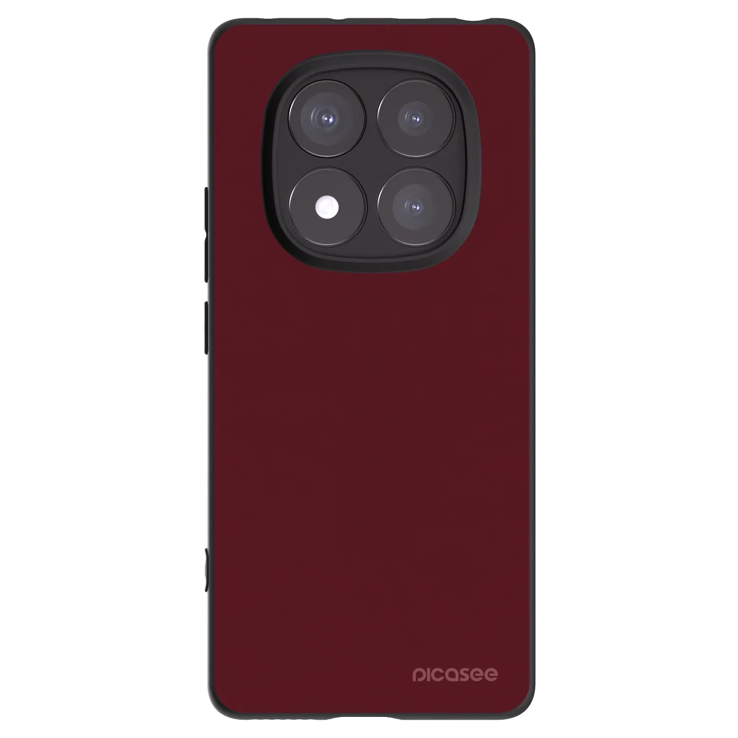 Picasee Xiaomi Redmi Note 14 Pro+ 5G Hülle - Schwarzes Silikon - Burgundy red