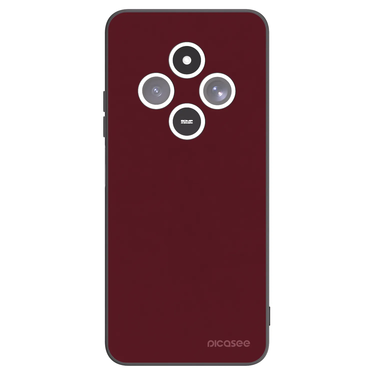 Picasee Xiaomi Redmi 14C Hülle - Schwarzes Silikon - Burgundy red