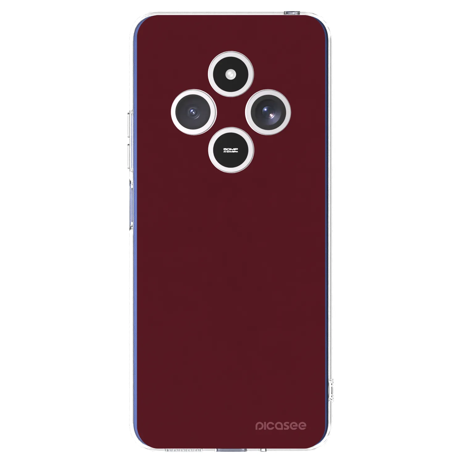 Picasee Xiaomi Redmi 14C Hülle - Transparentes Silikon - Burgundy red
