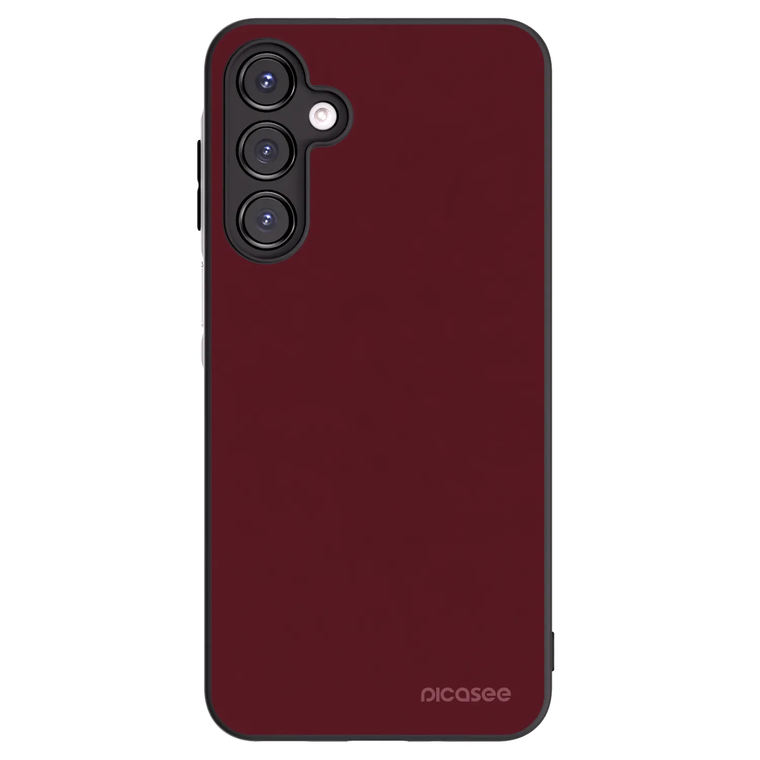 Picasee Samsung Galaxy A16 5G Hülle - Schwarzes Silikon - Burgundy red