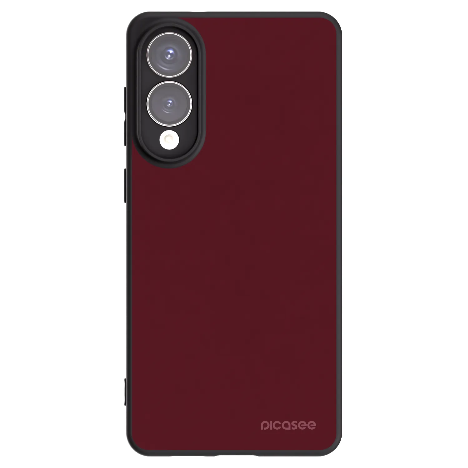 Picasee Samsung Galaxy S25 Edge 5G Hülle - Schwarzes Silikon - Burgundy red