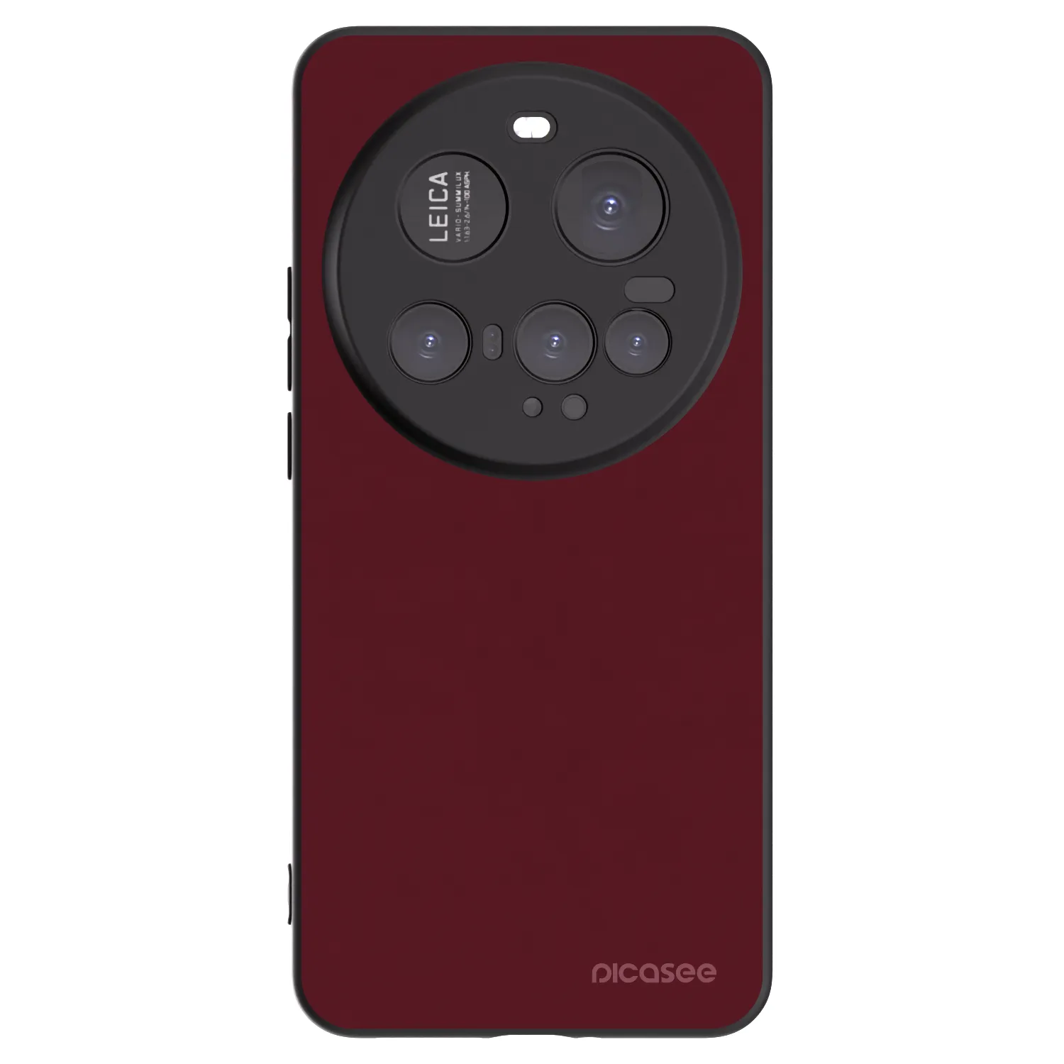 Picasee Xiaomi 15 Ultra Hülle - Schwarzes Silikon - Burgundy red